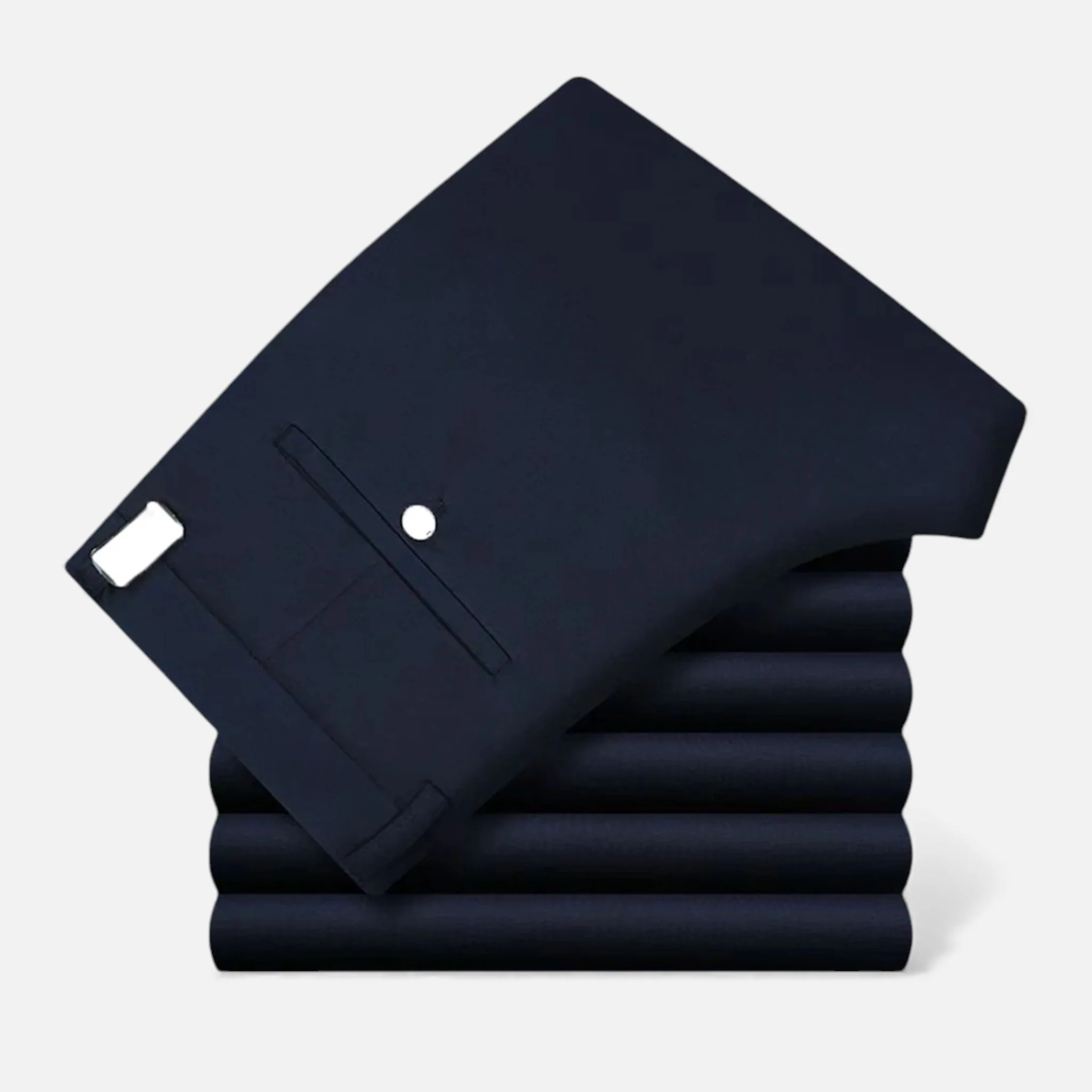 Men’s Black Stretch Pants Smart Casual - Image 3