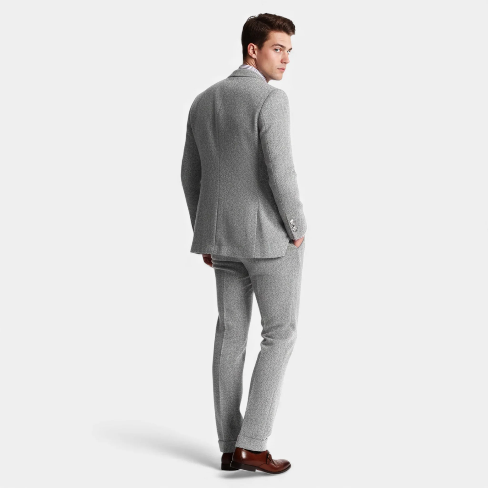 Men’s Classic Three-Piece Tweed Suit - Image 7