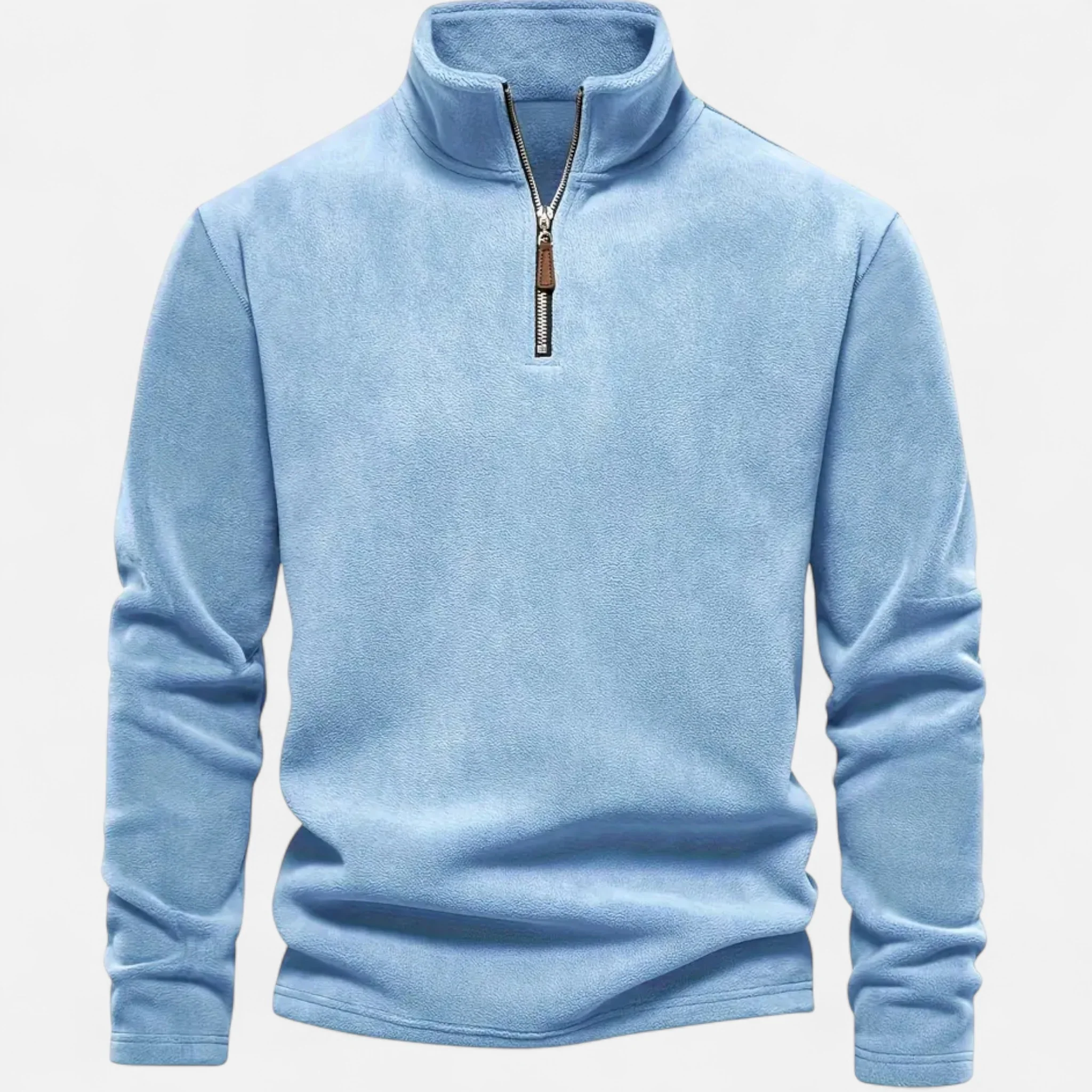 Men’s Half-Zip Long-Sleeve Sweater - Image 3