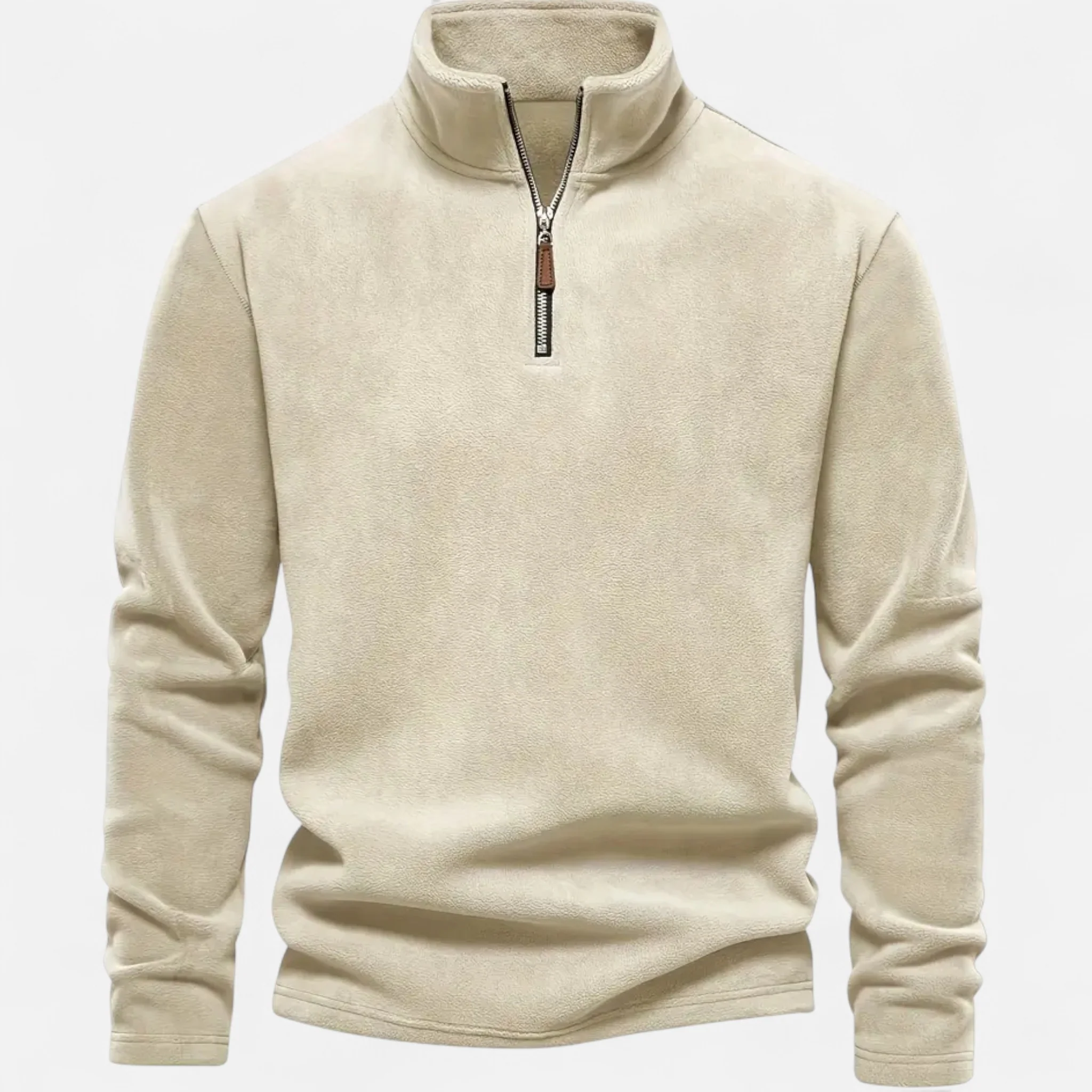 Men’s Half-Zip Long-Sleeve Sweater - Image 4