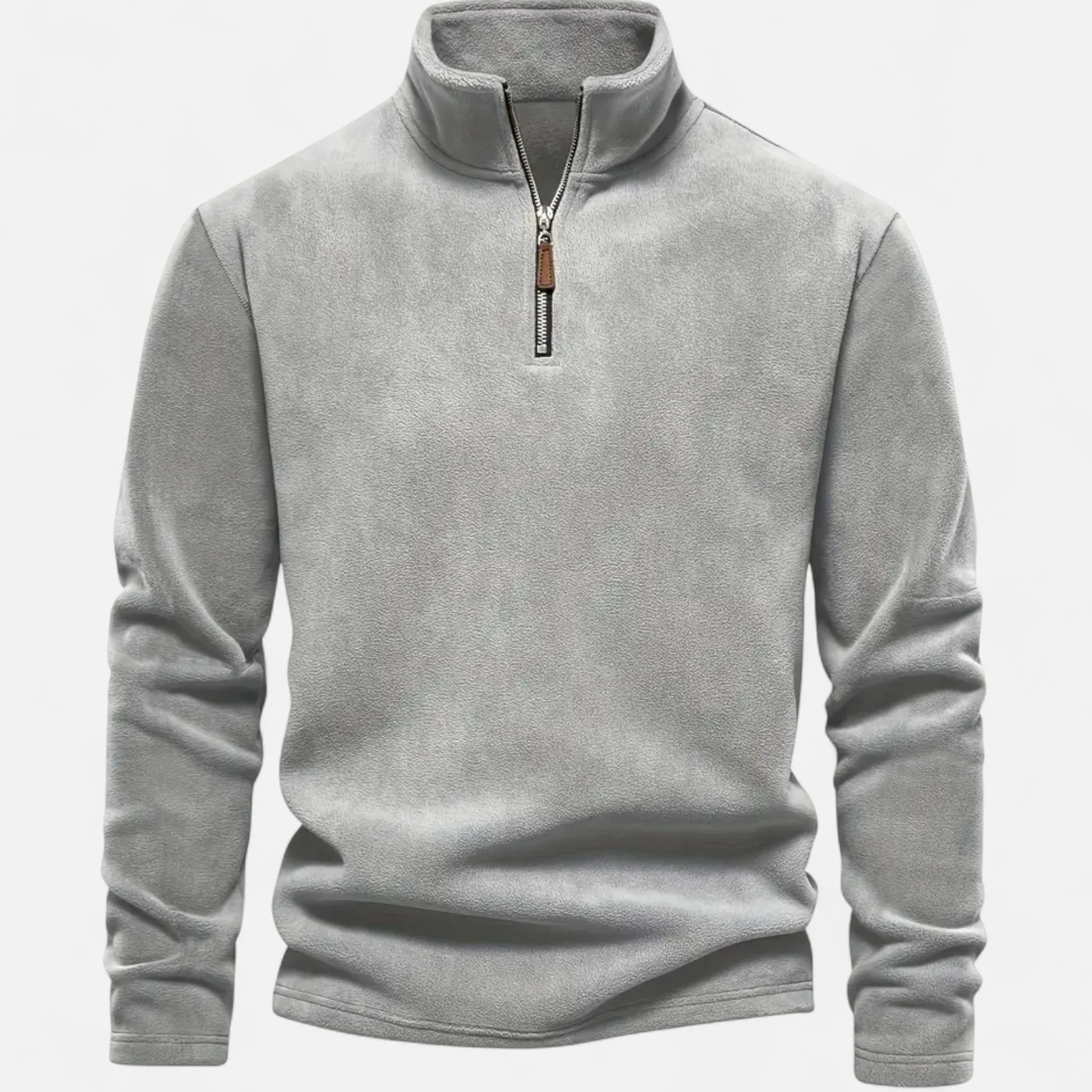 Men’s Half-Zip Long-Sleeve Sweater - Image 5