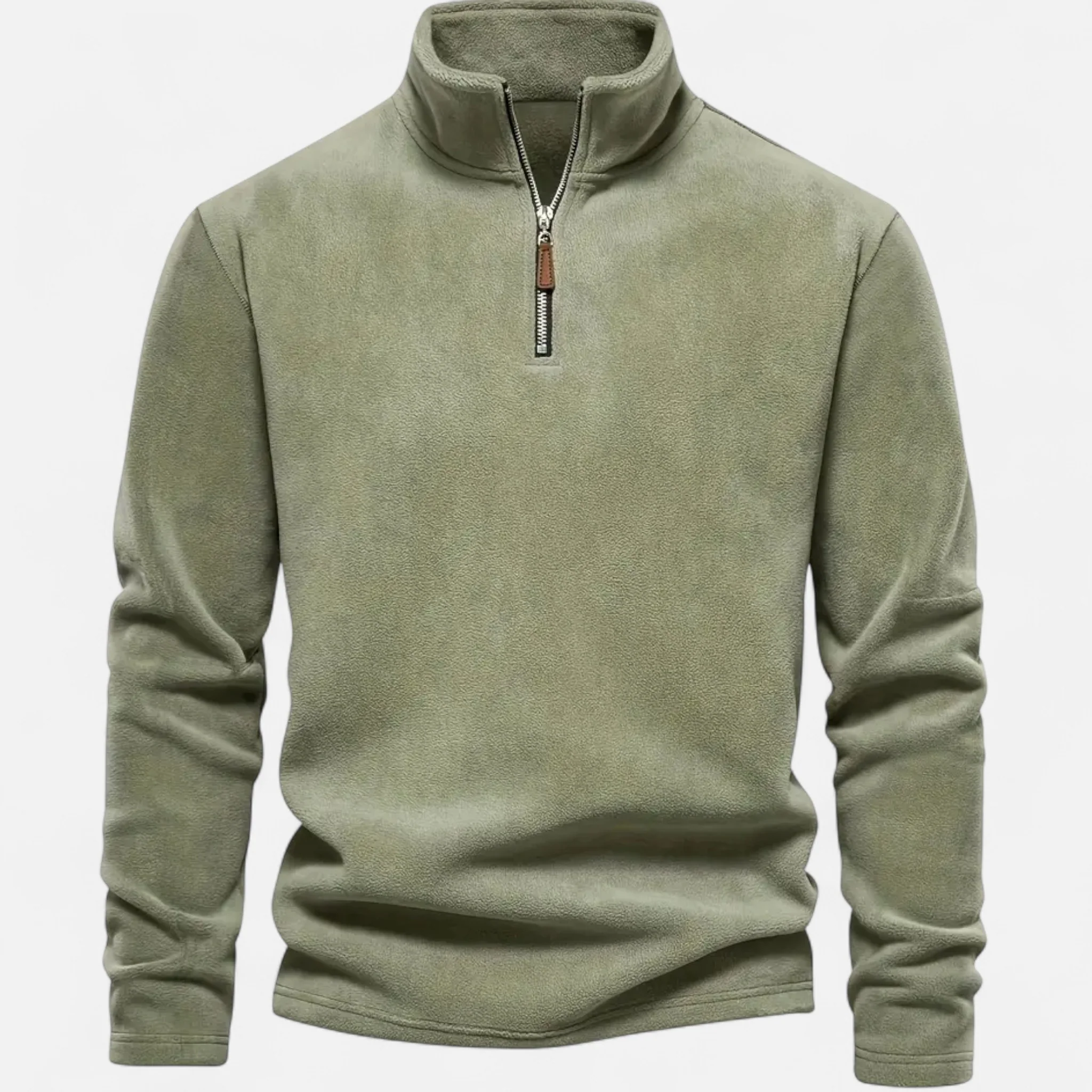 Men’s Half-Zip Long-Sleeve Sweater - Image 6
