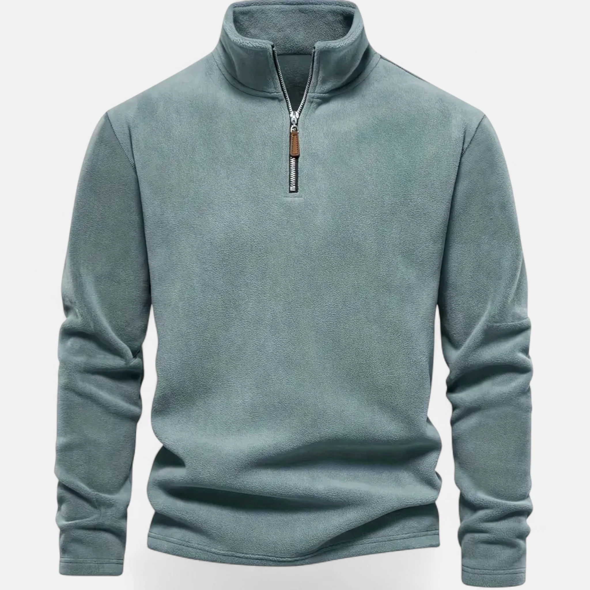 Men’s Half-Zip Long-Sleeve Sweater - Image 7