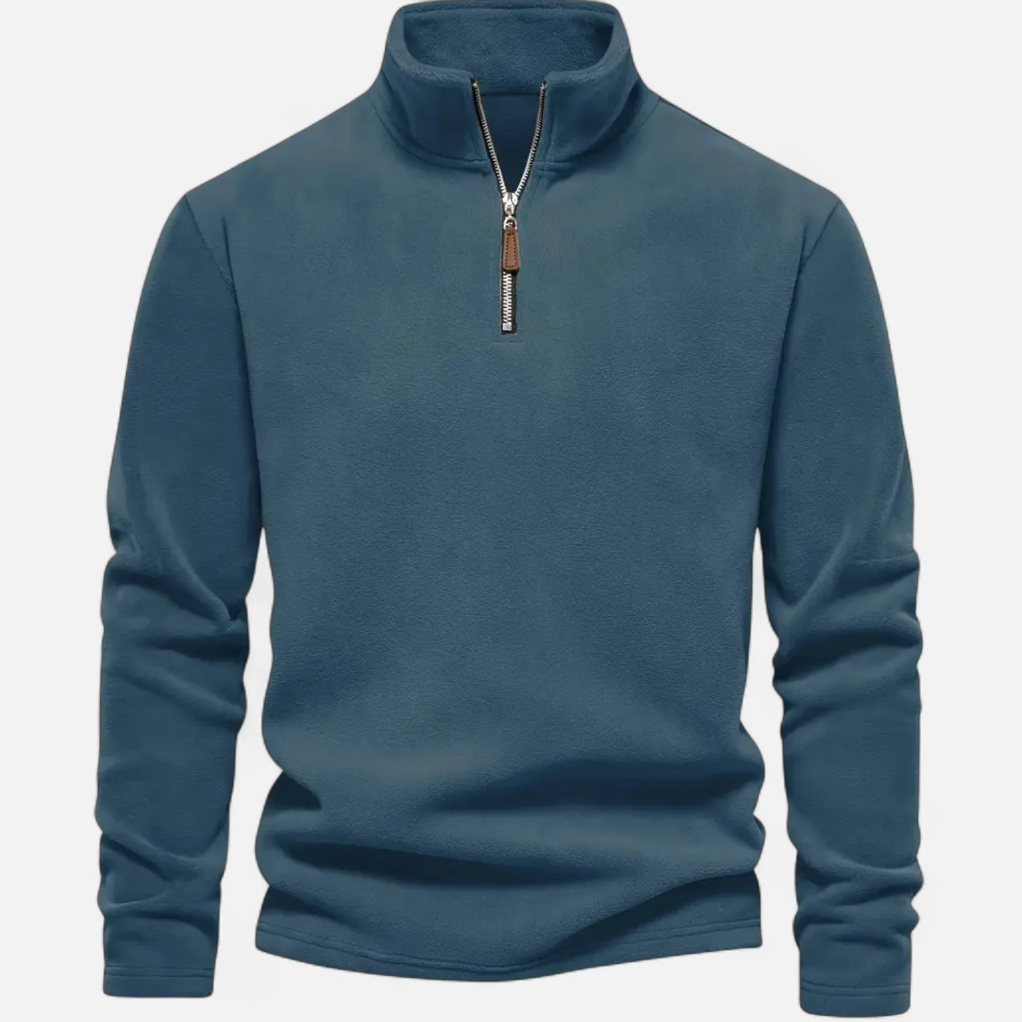 Men’s Half-Zip Long-Sleeve Sweater - Image 8