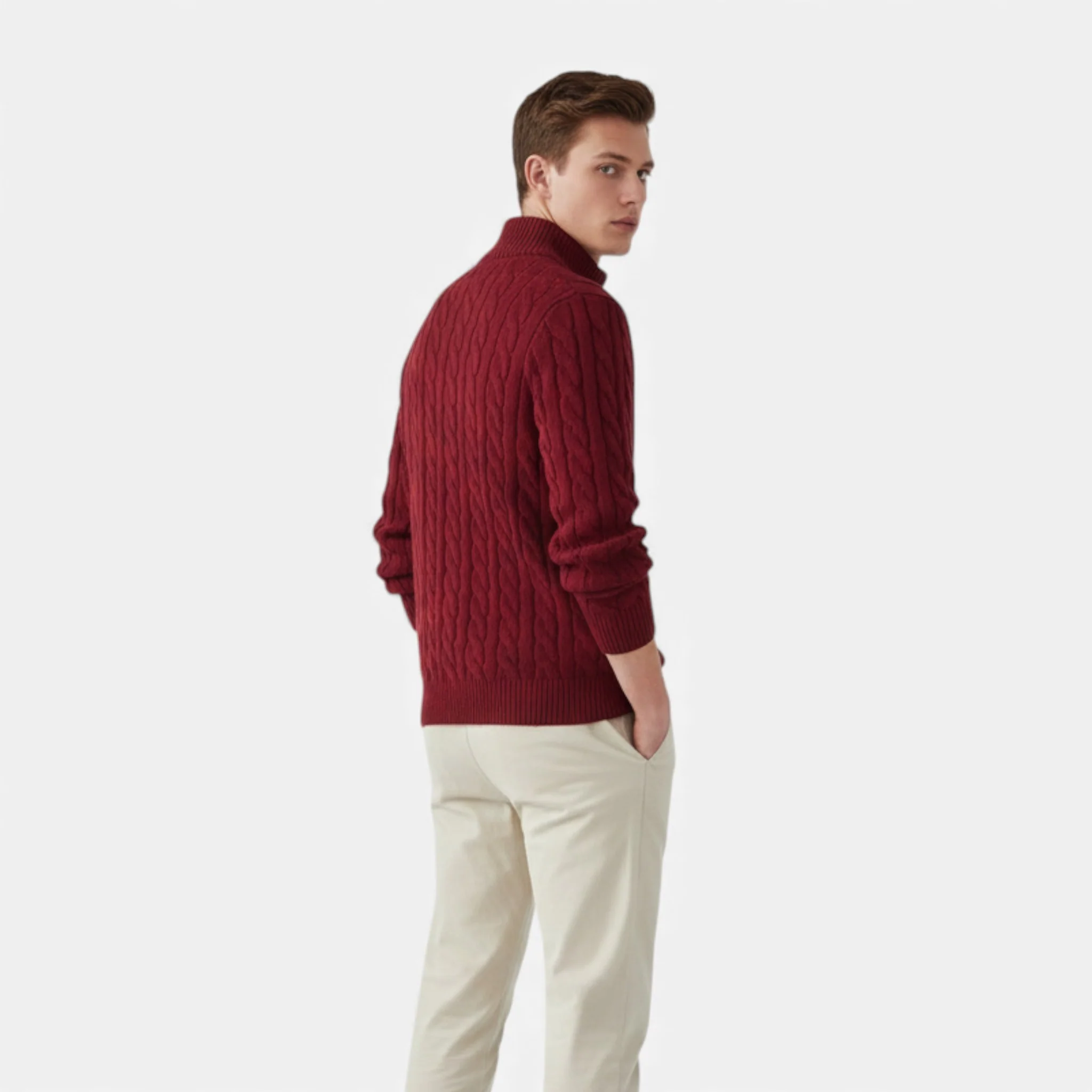 Men’s Half Zip Sweater - Image 11