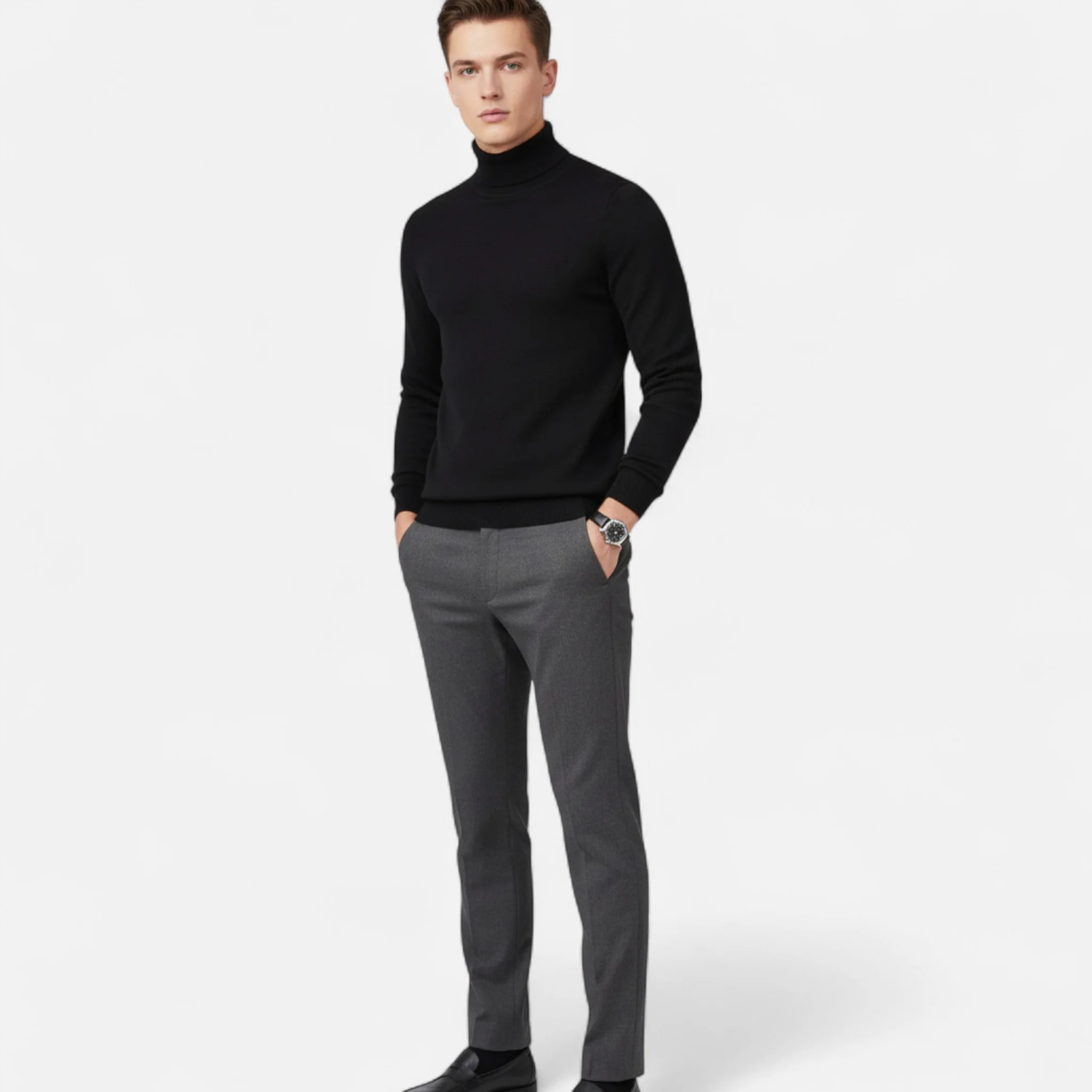 Men’s Knitted Pullover Sweater - Image 9