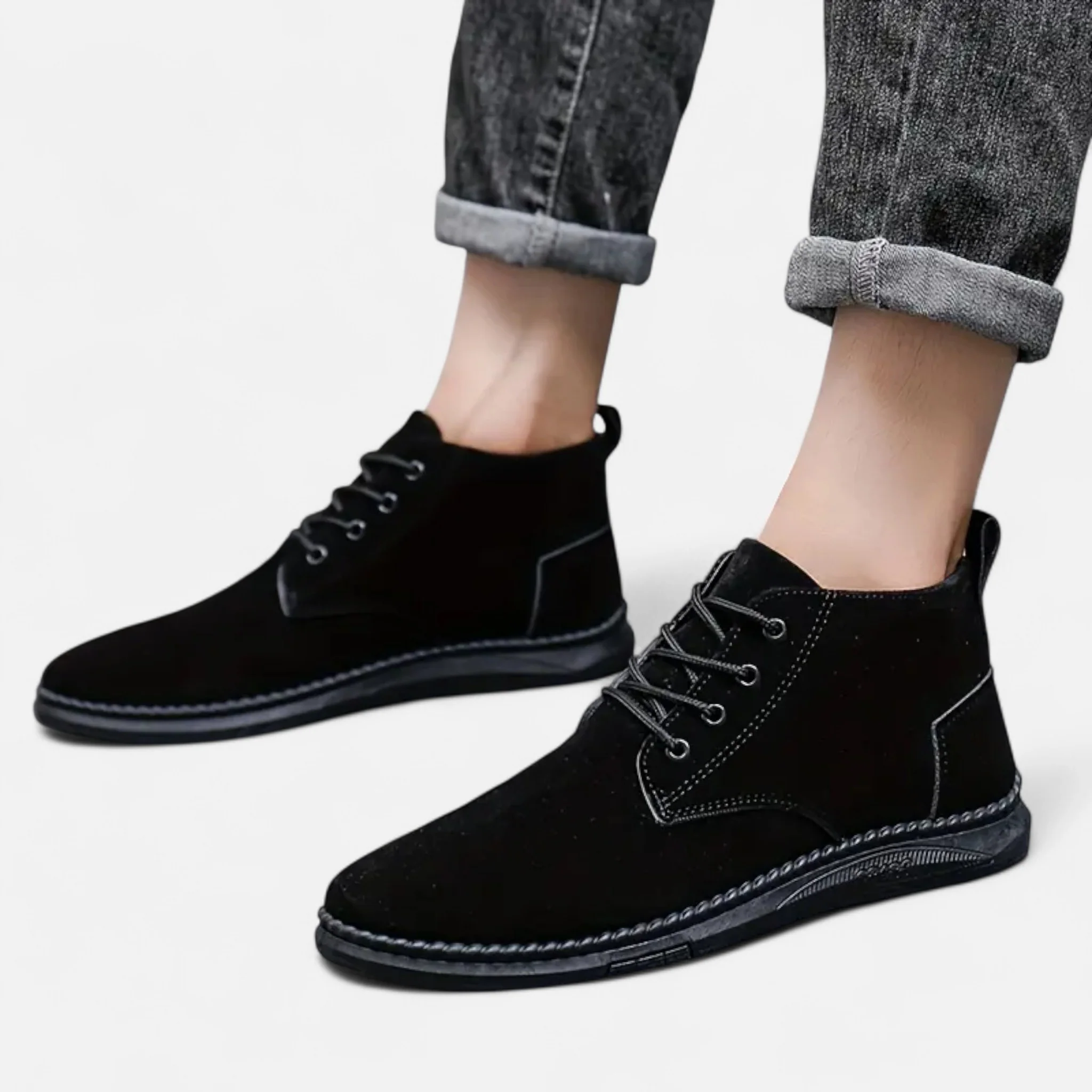 Men’s Lace-Up Shoes with Soft Sole, Round Toe - Image 3
