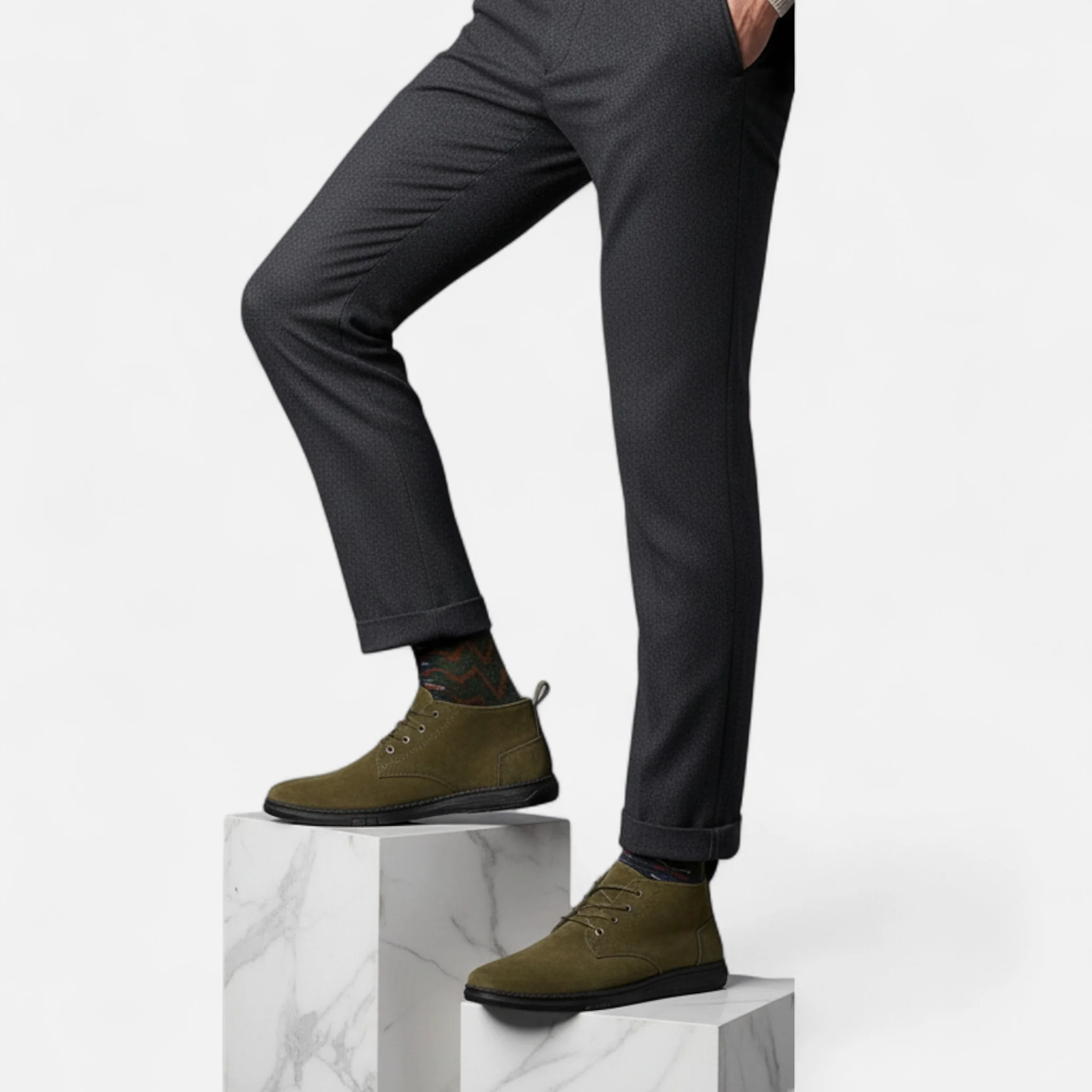 Men’s Lace-Up Shoes with Soft Sole, Round Toe - Image 6