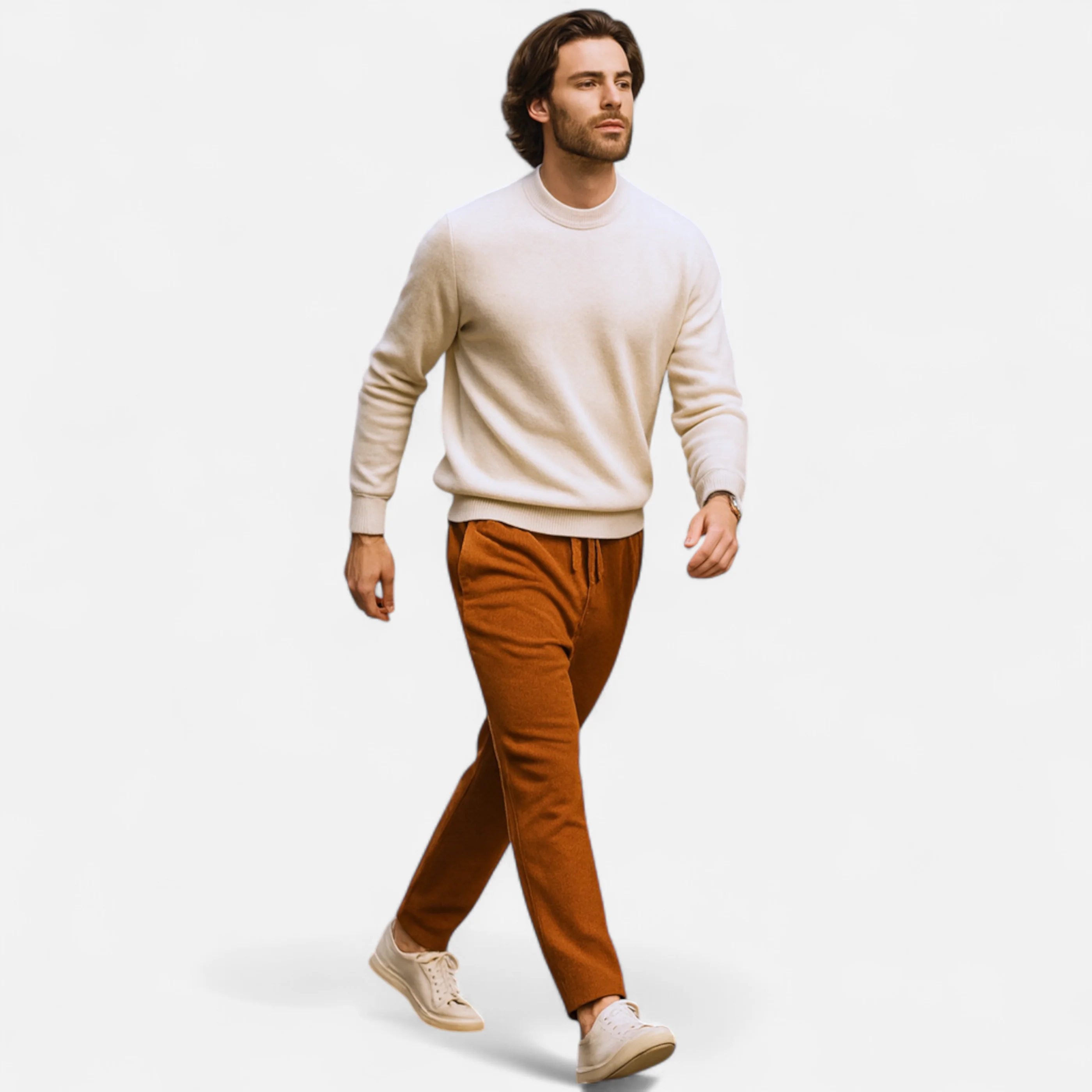 Men’s Merino Wool Knitted Trousers - Image 11