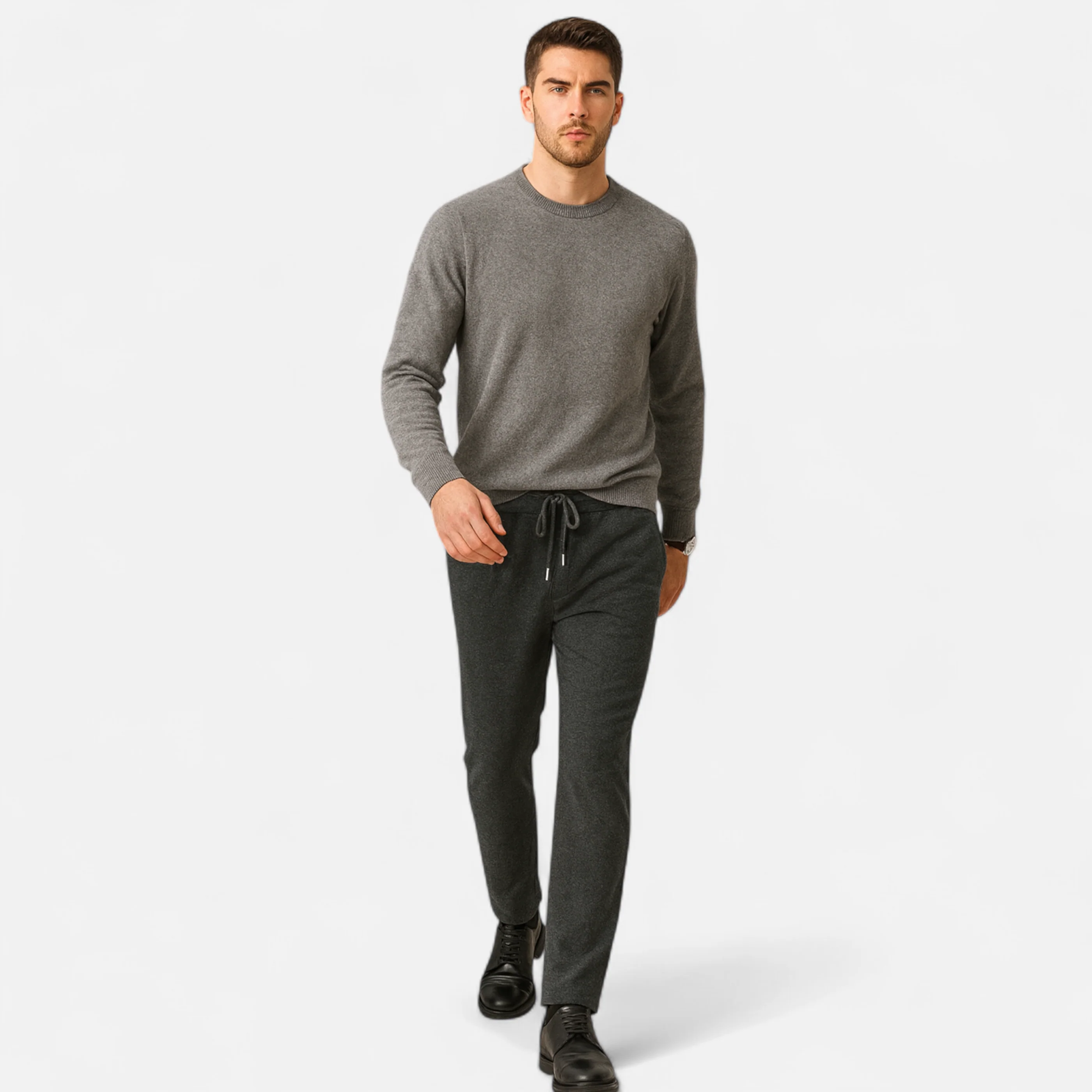 Men’s Merino Wool Knitted Trousers - Image 7