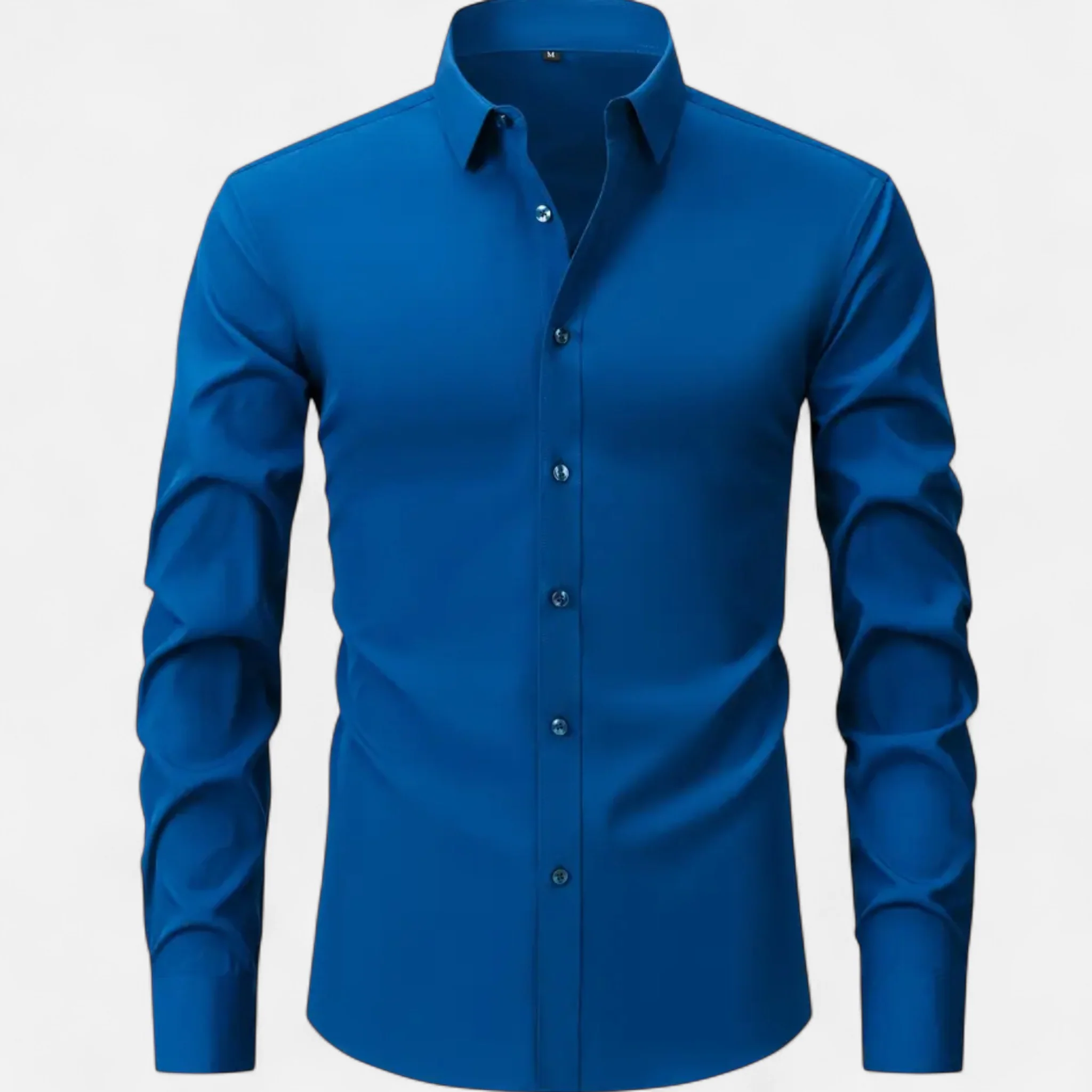 Men’s Slim-Fit Long-Sleeve Shirt with Stretch - Image 10