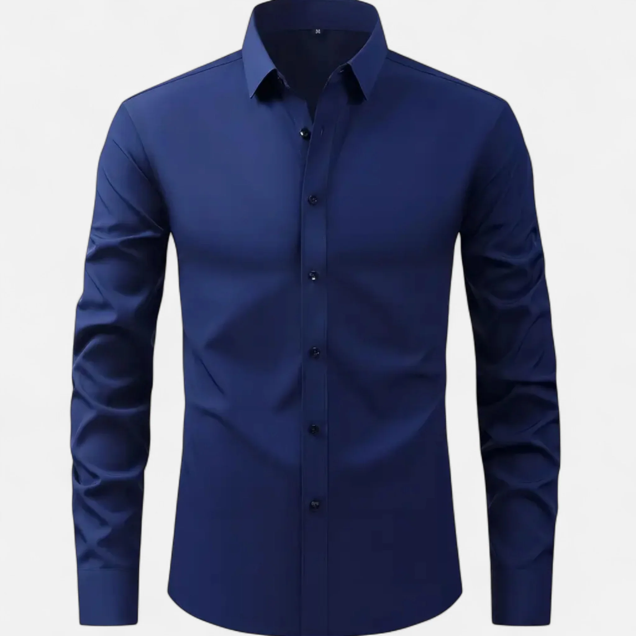 Men’s Slim-Fit Long-Sleeve Shirt with Stretch - Image 9