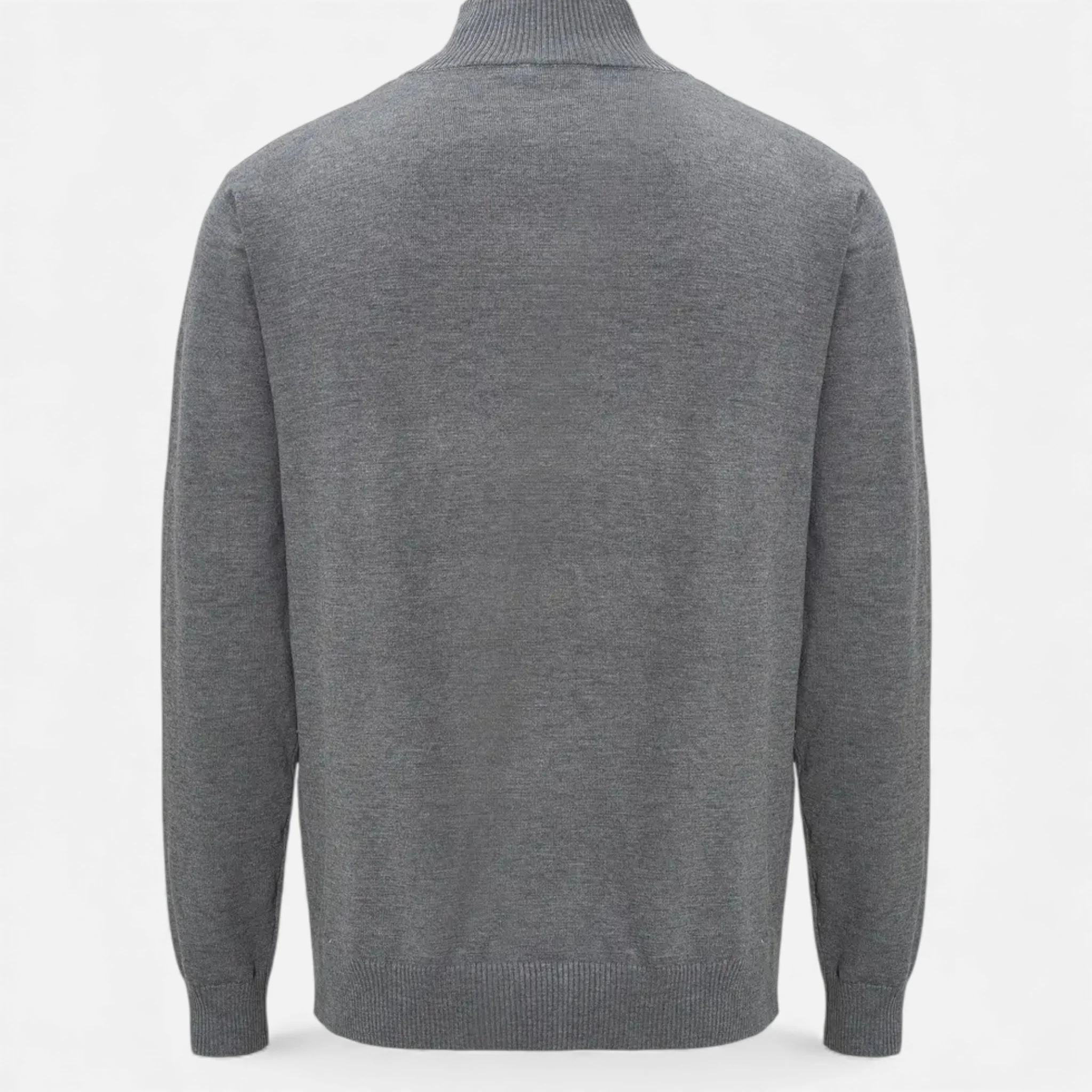 Men’s Stand Collar Pullover – Casual Knit Sweater with Stretch - Image 4