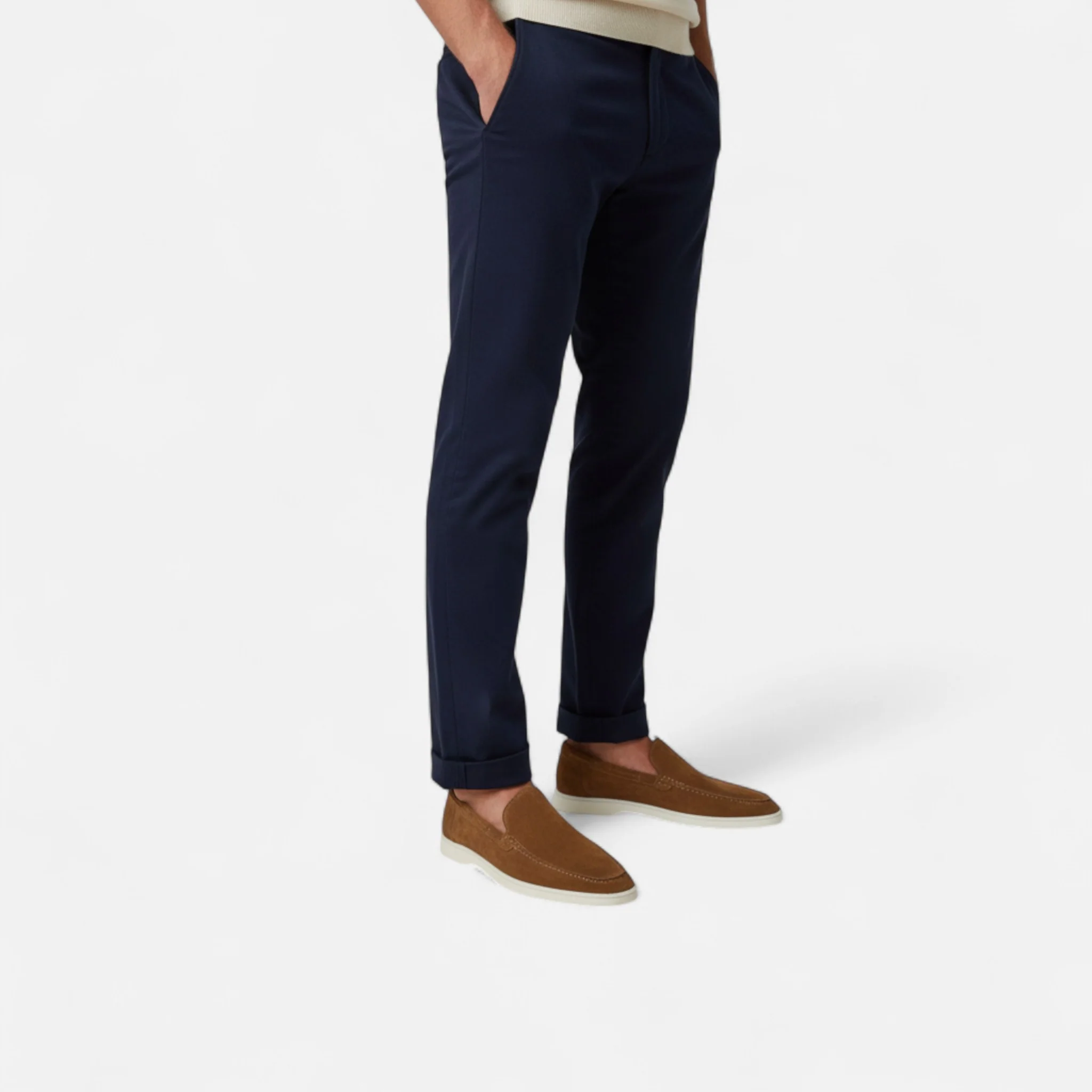 Men’s Suede Loafers Slip-On Dress Shoes - Image 7