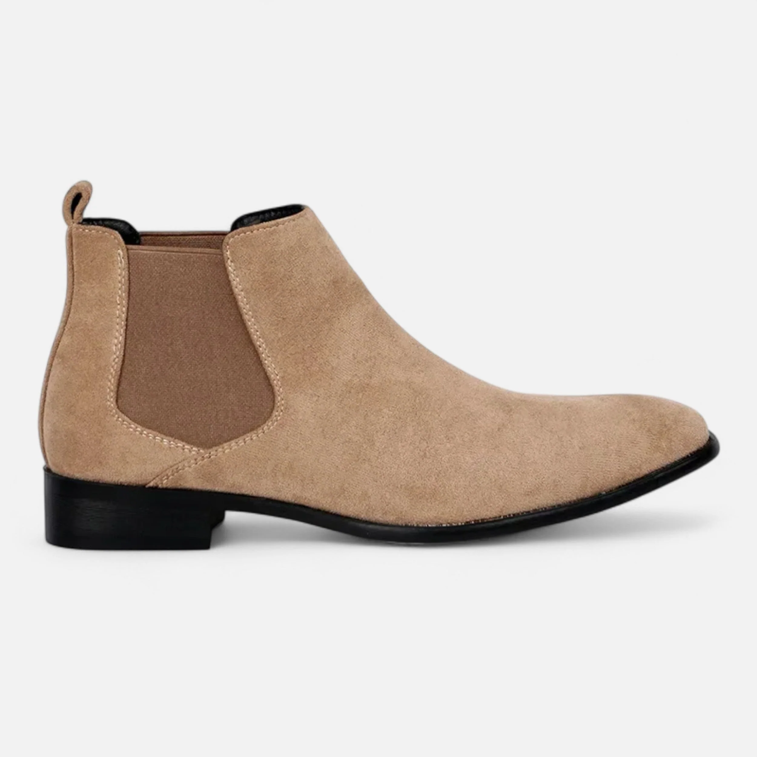 Men’s Suede Square-Toe Chelsea Boots - Image 3