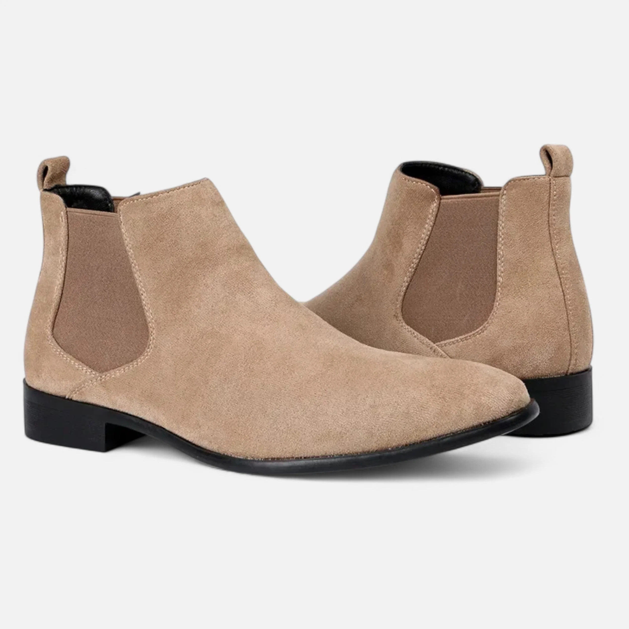 Men’s Suede Square-Toe Chelsea Boots - Image 4