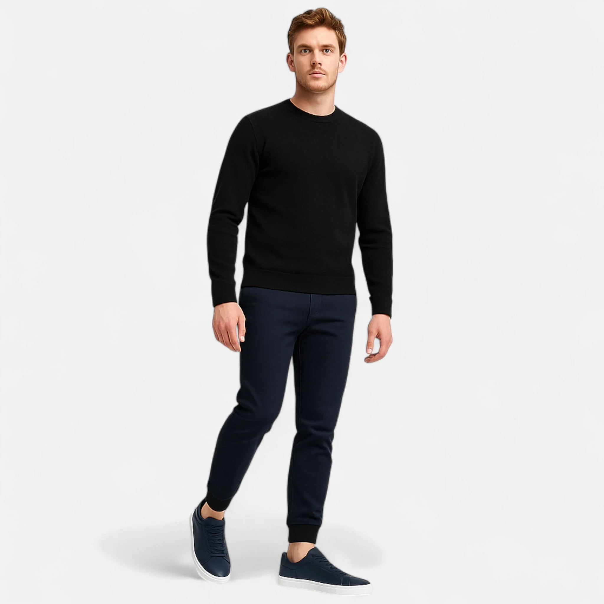 Men's Premium Leather Look Slip-On Sneakers - Image 12