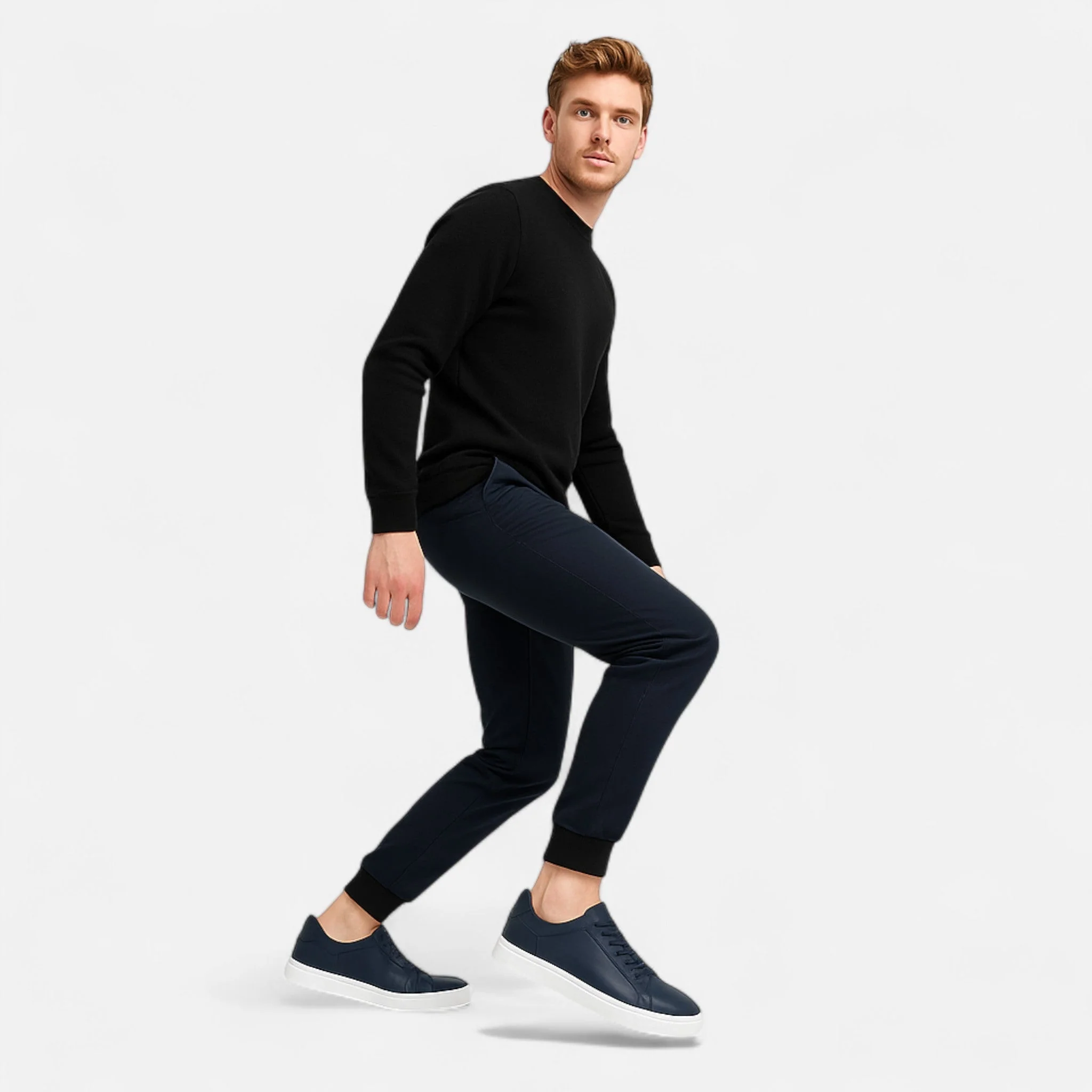 Men's Premium Leather Look Slip-On Sneakers - Image 13