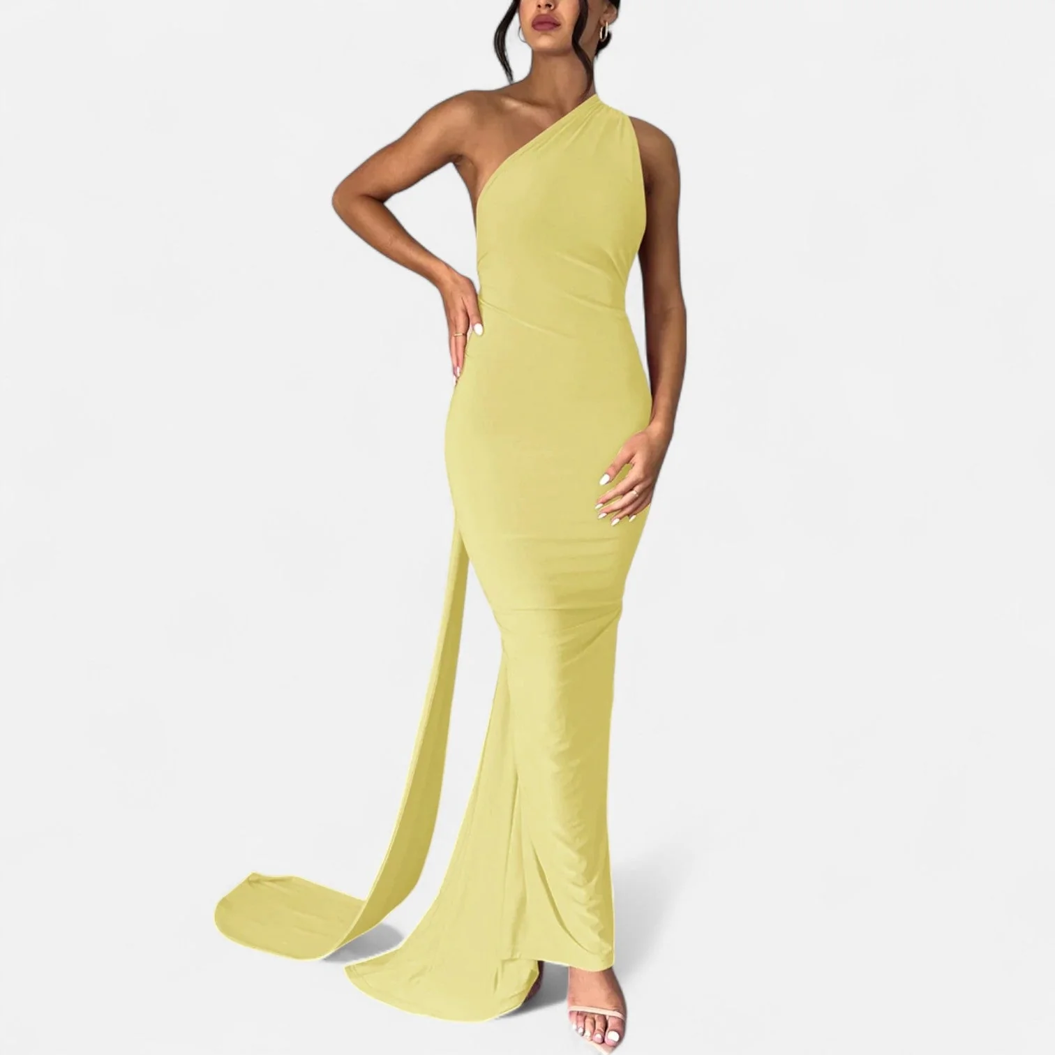 Women’s Backless Scarf-Tie Evening Dress - Image 16