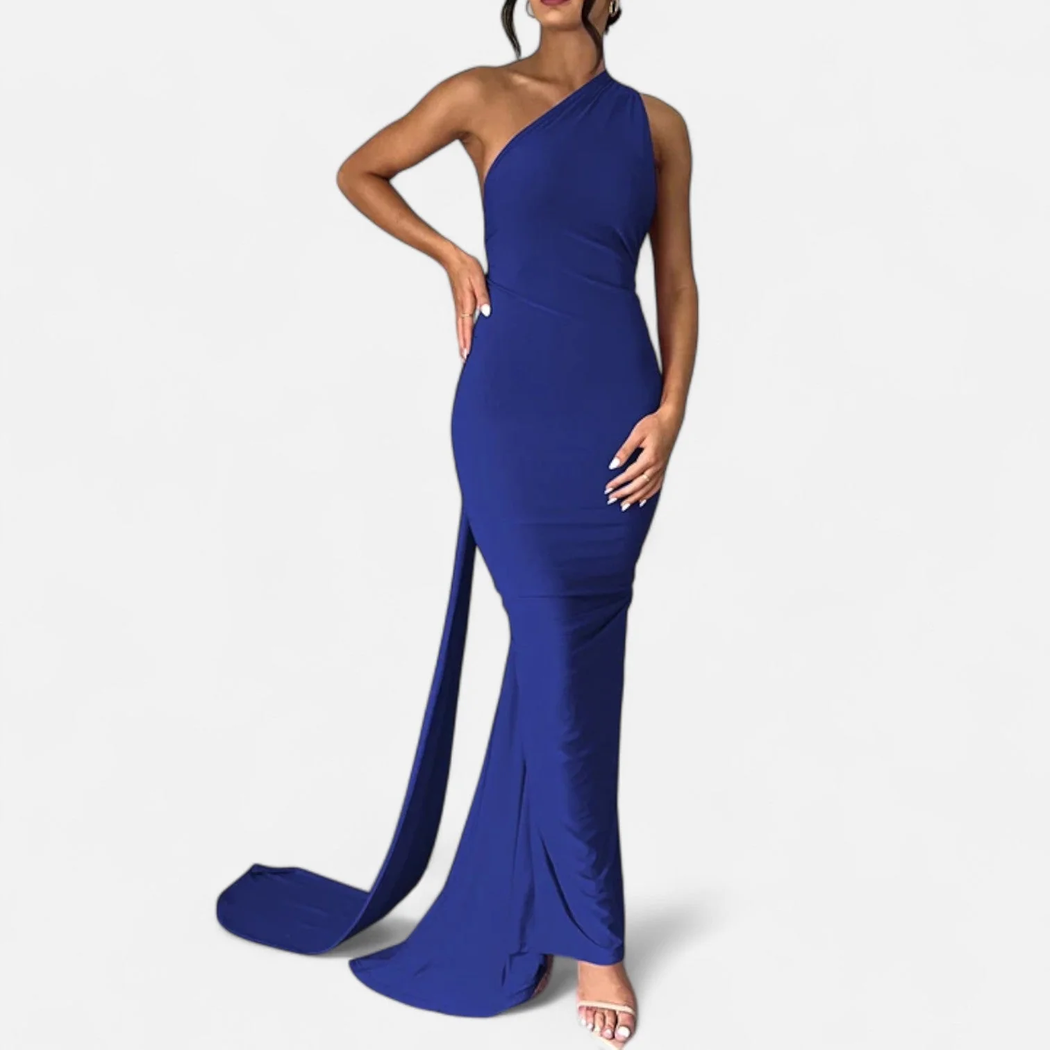 Women’s Backless Scarf-Tie Evening Dress - Image 19