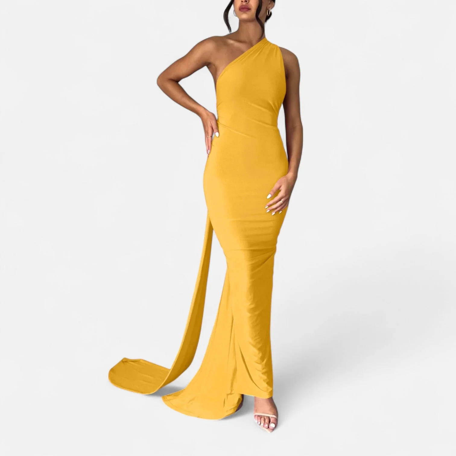 Women’s Backless Scarf-Tie Evening Dress - Image 25