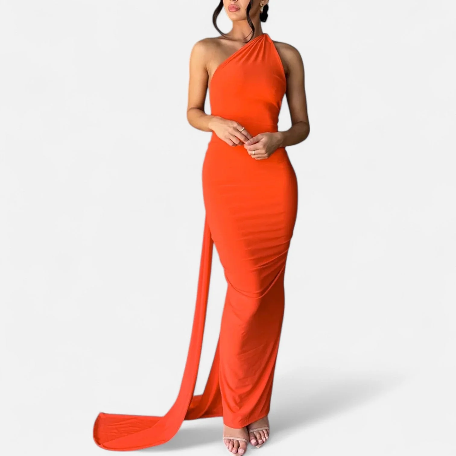 Women’s Backless Scarf-Tie Evening Dress - Image 26