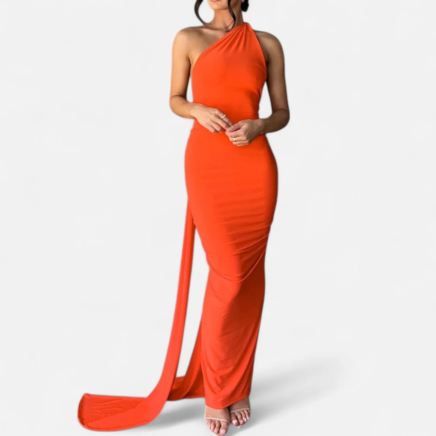 Women’s Backless Scarf-Tie Evening Dress - Image 27