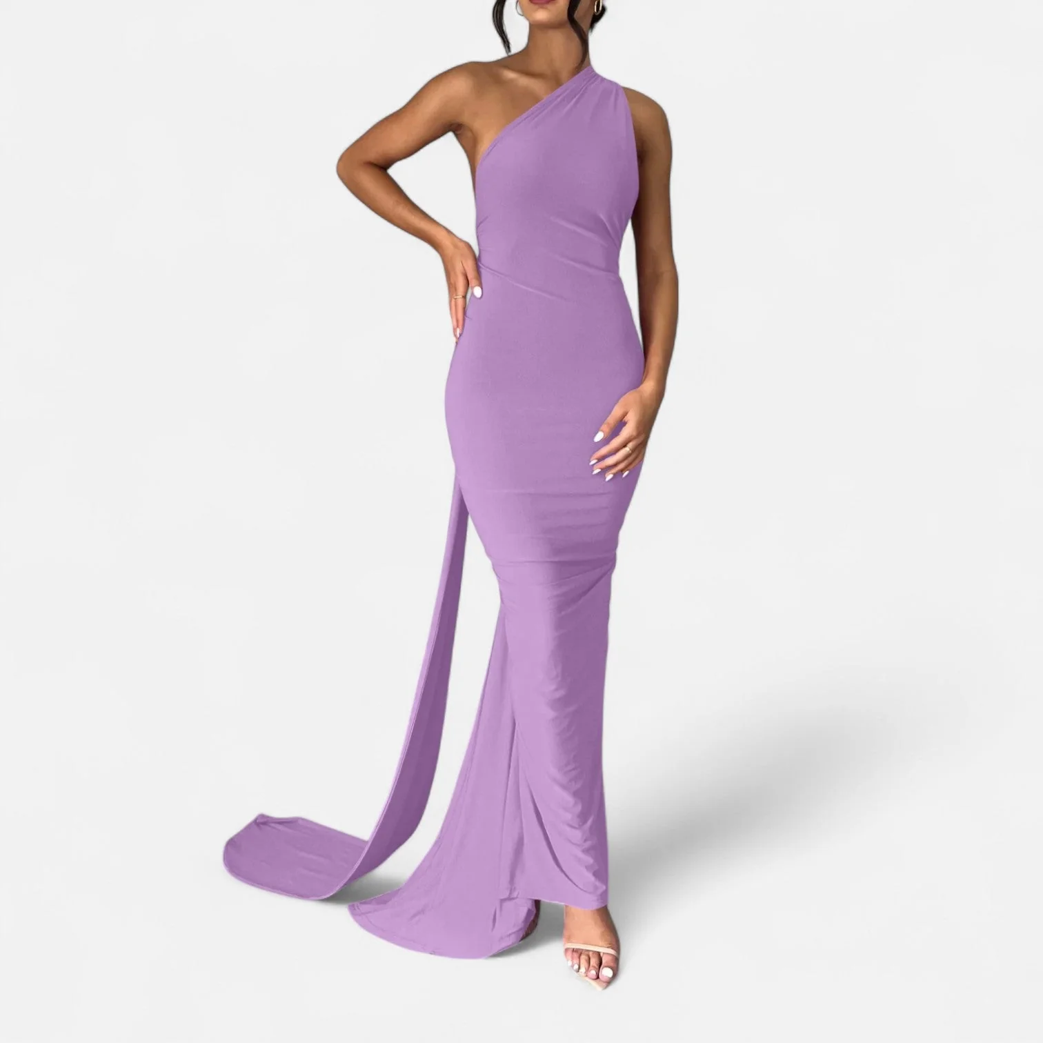 Women’s Backless Scarf-Tie Evening Dress - Image 6