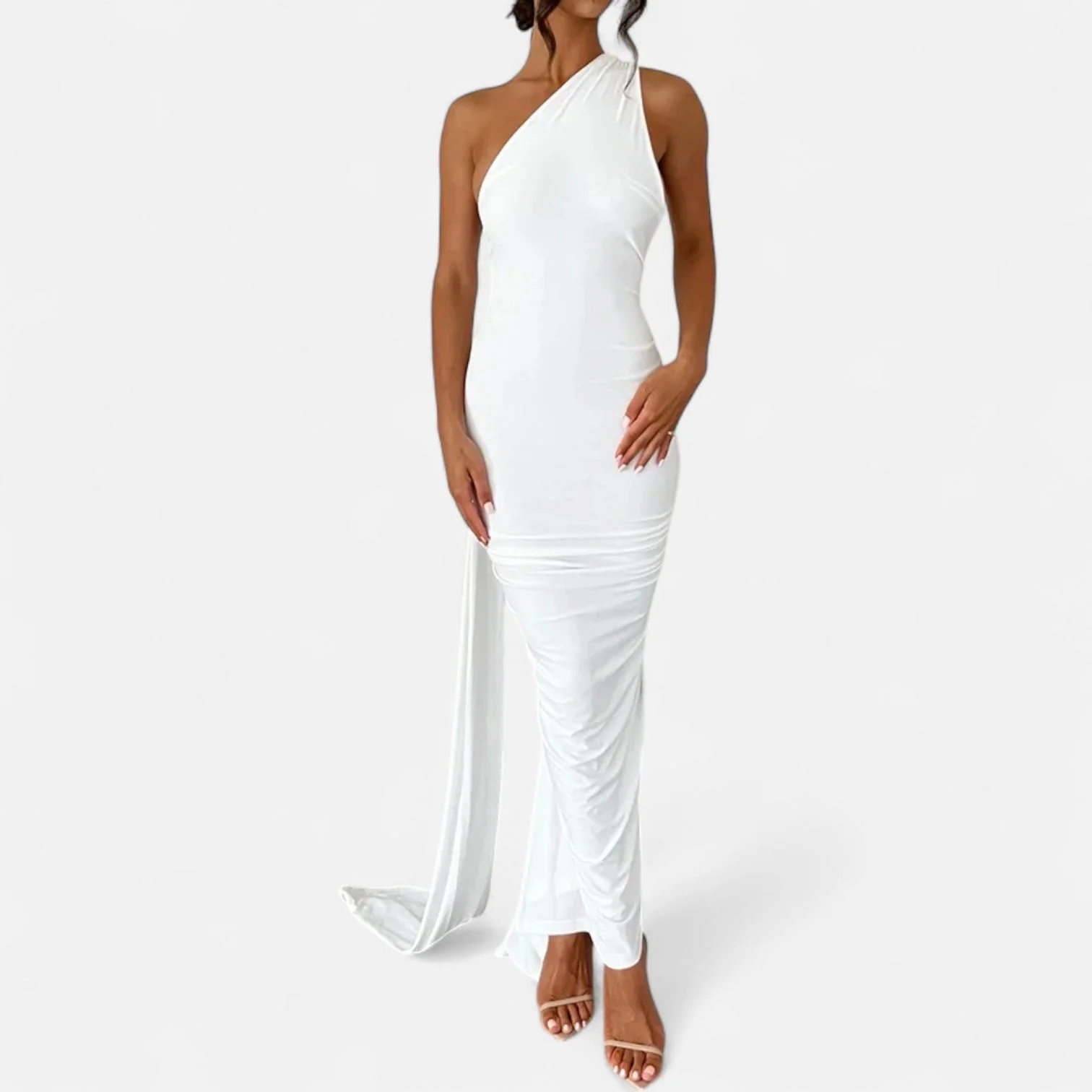 Women’s Backless Scarf-Tie Evening Dress - Image 8