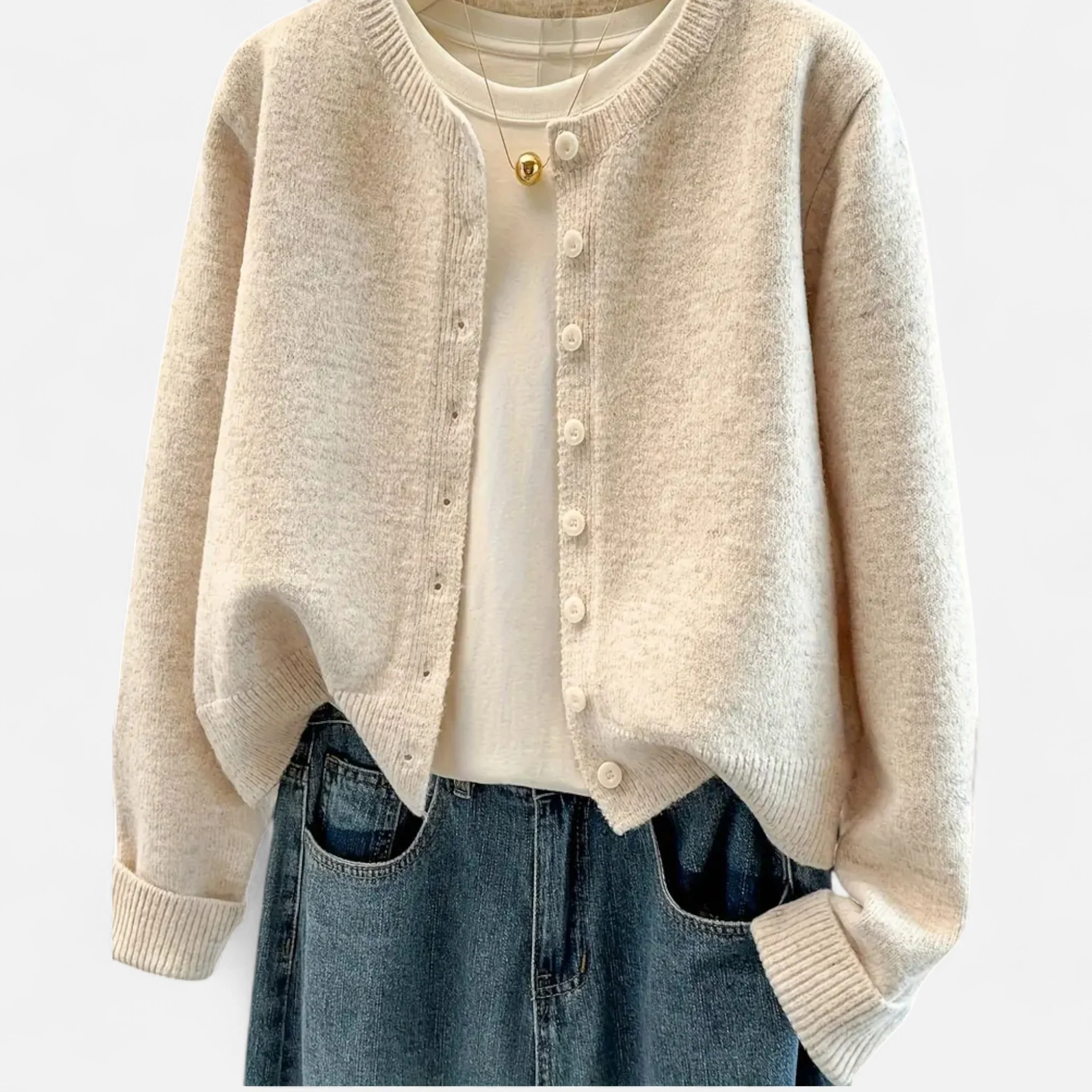 Women’s Button-Front Long Sleeve Cardigan - Image 5