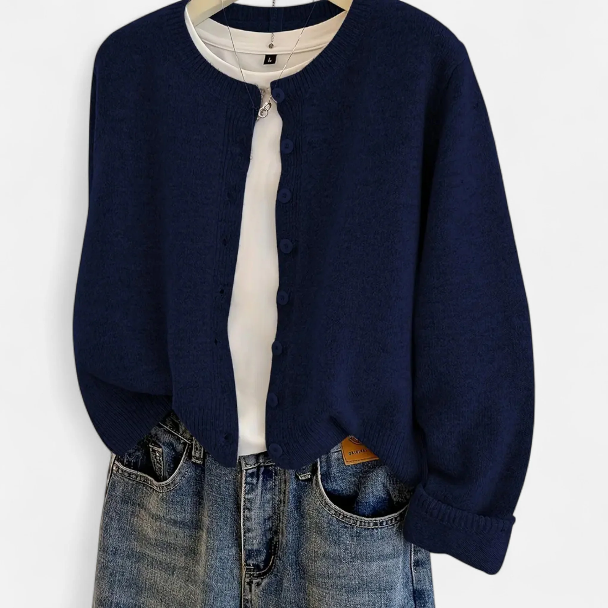 Women’s Button-Front Long Sleeve Cardigan - Image 6