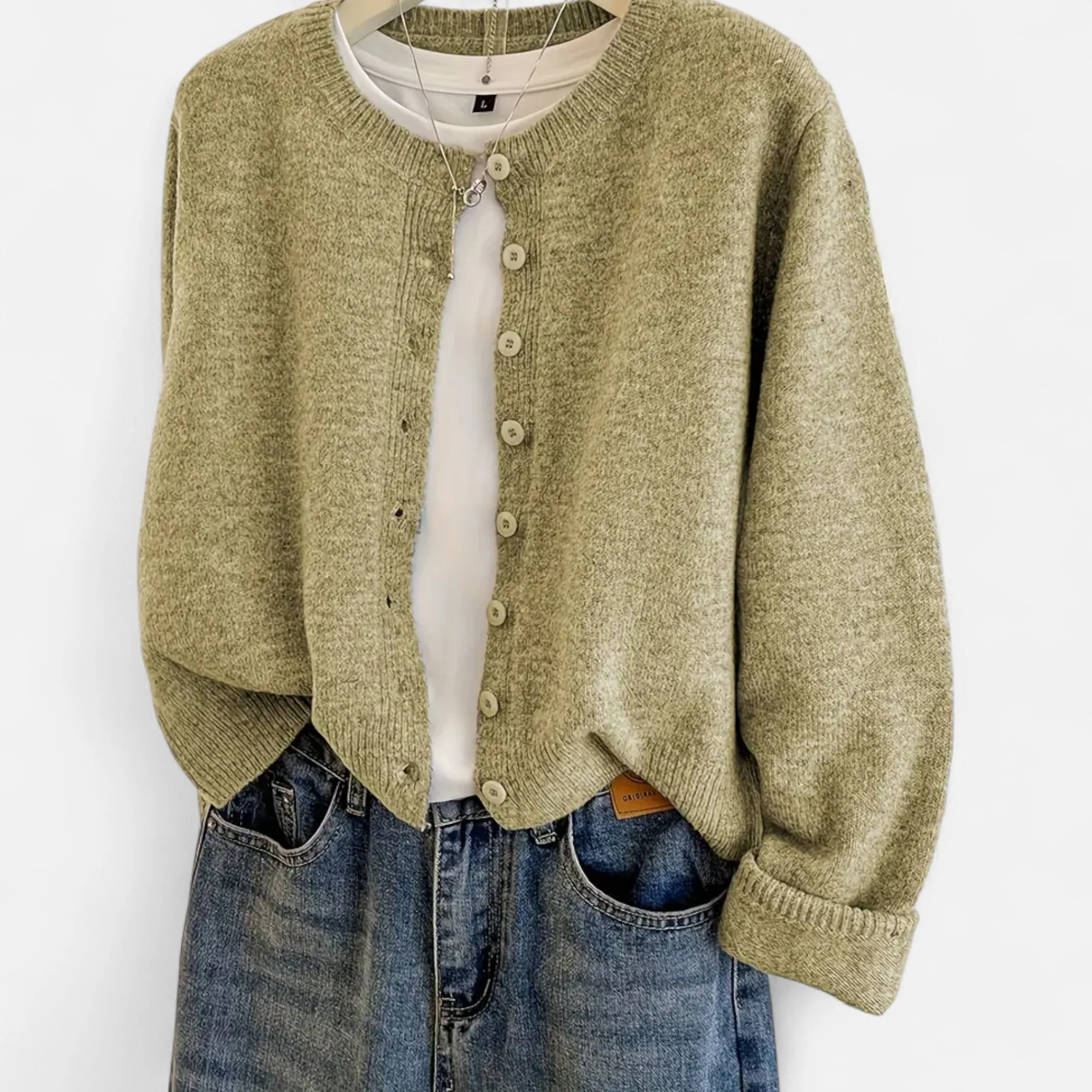 Women’s Button-Front Long Sleeve Cardigan - Image 7