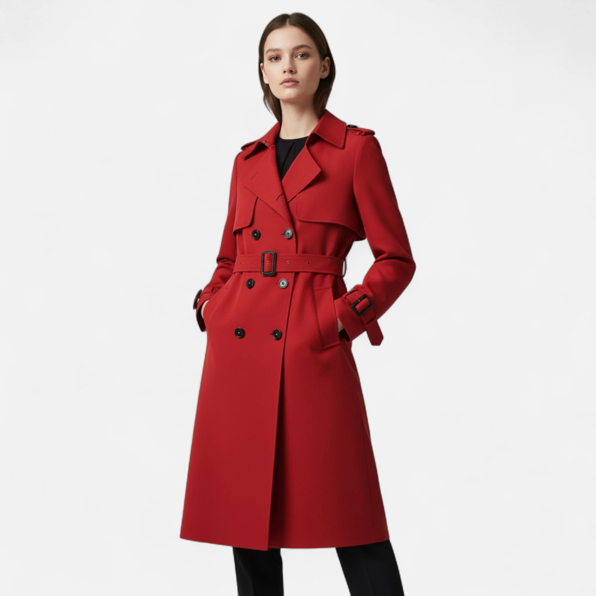 Women’s Classic Trench Coat - Image 8