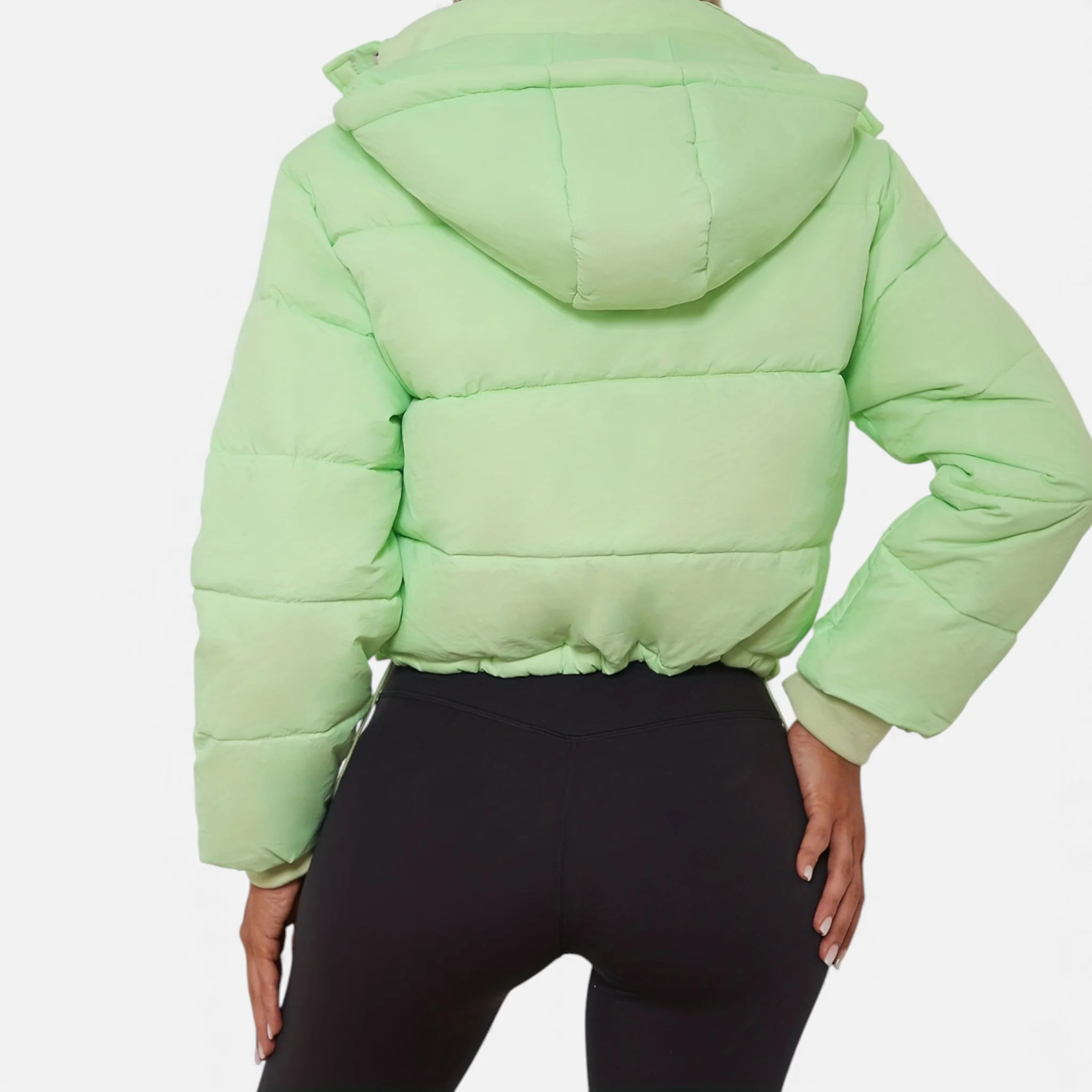 Women’s Cropped Puffer Jacket - Image 14