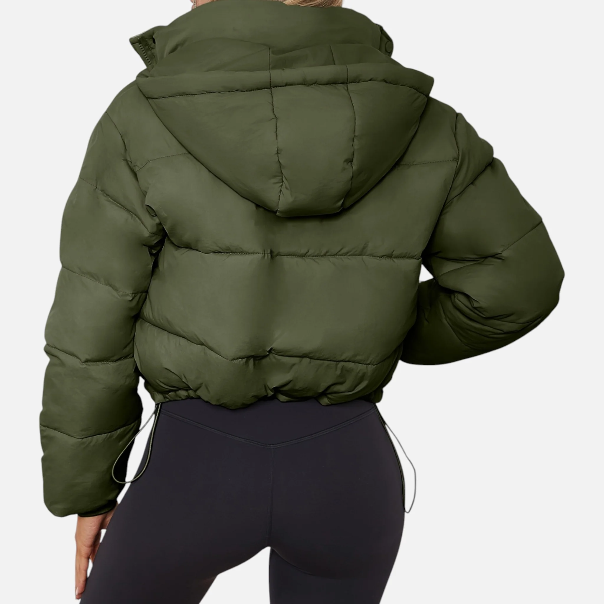 Women’s Cropped Puffer Jacket - Image 18