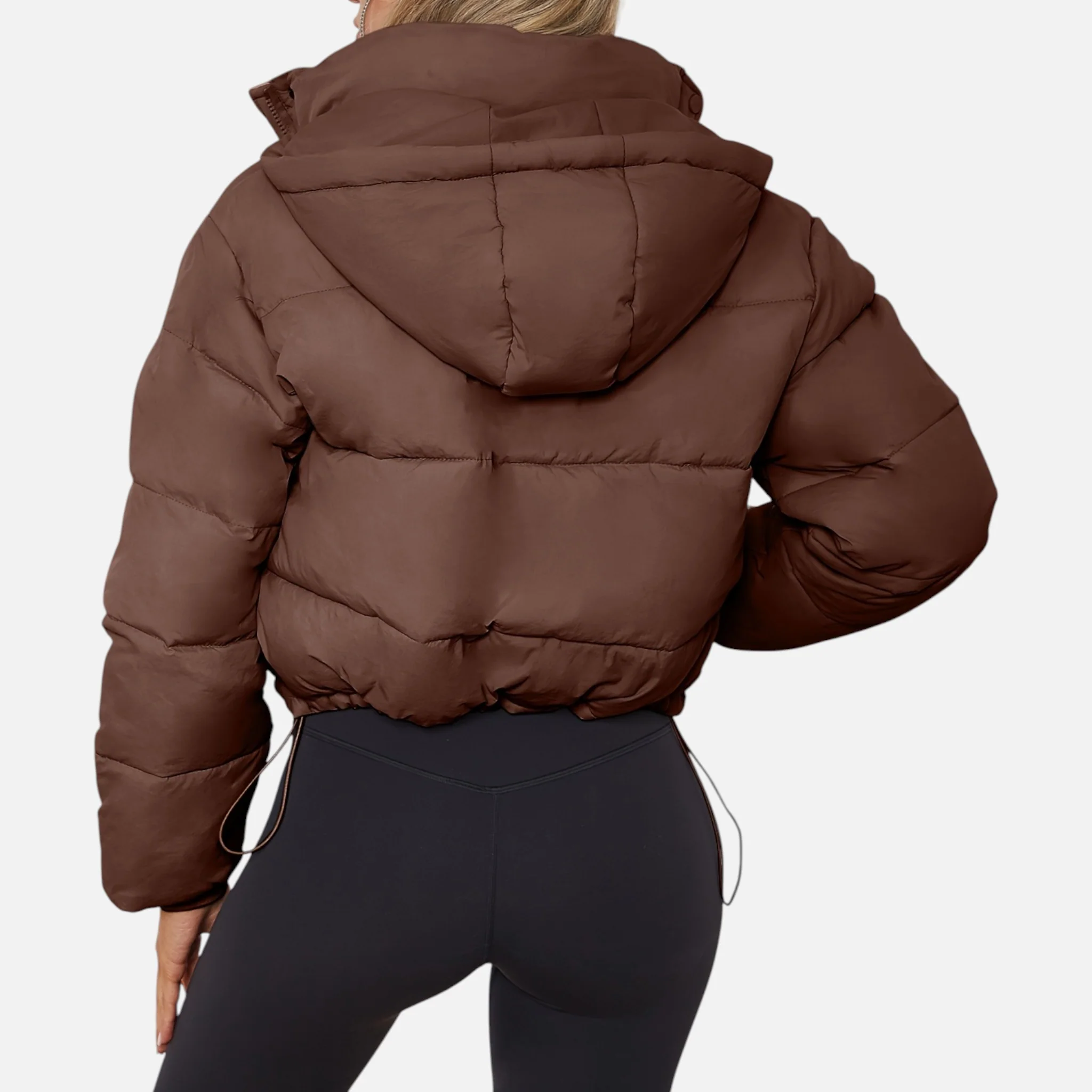 Women’s Cropped Puffer Jacket - Image 21
