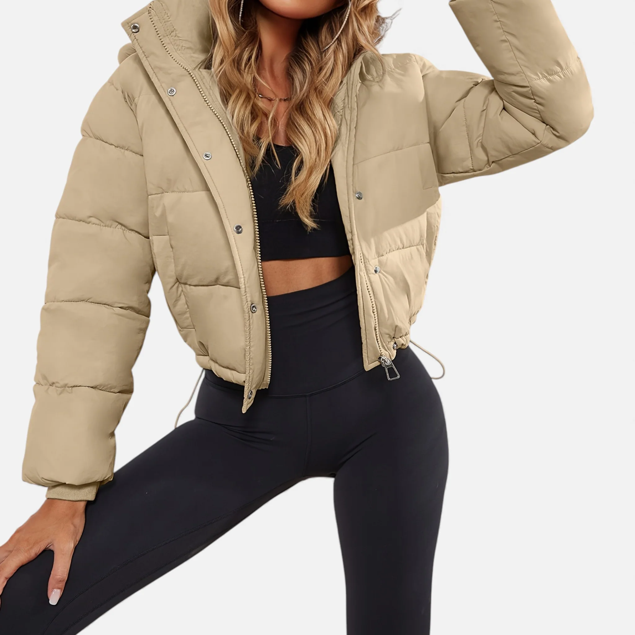 Women’s Cropped Puffer Jacket - Image 27