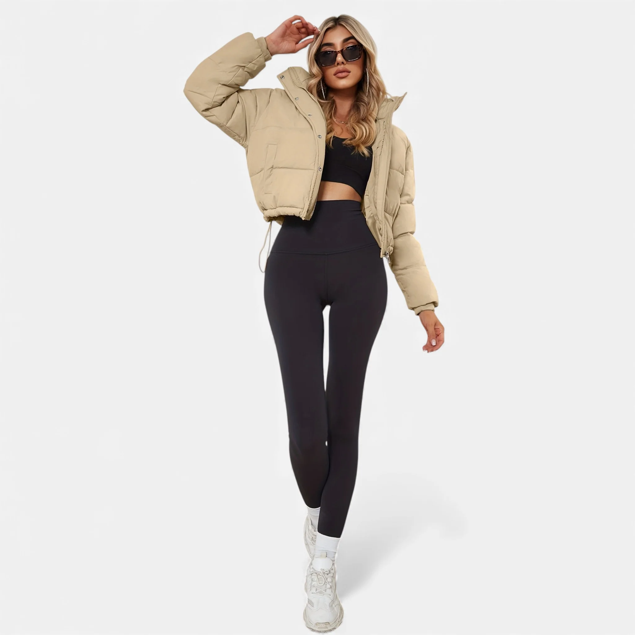 Women’s Cropped Puffer Jacket - Image 28