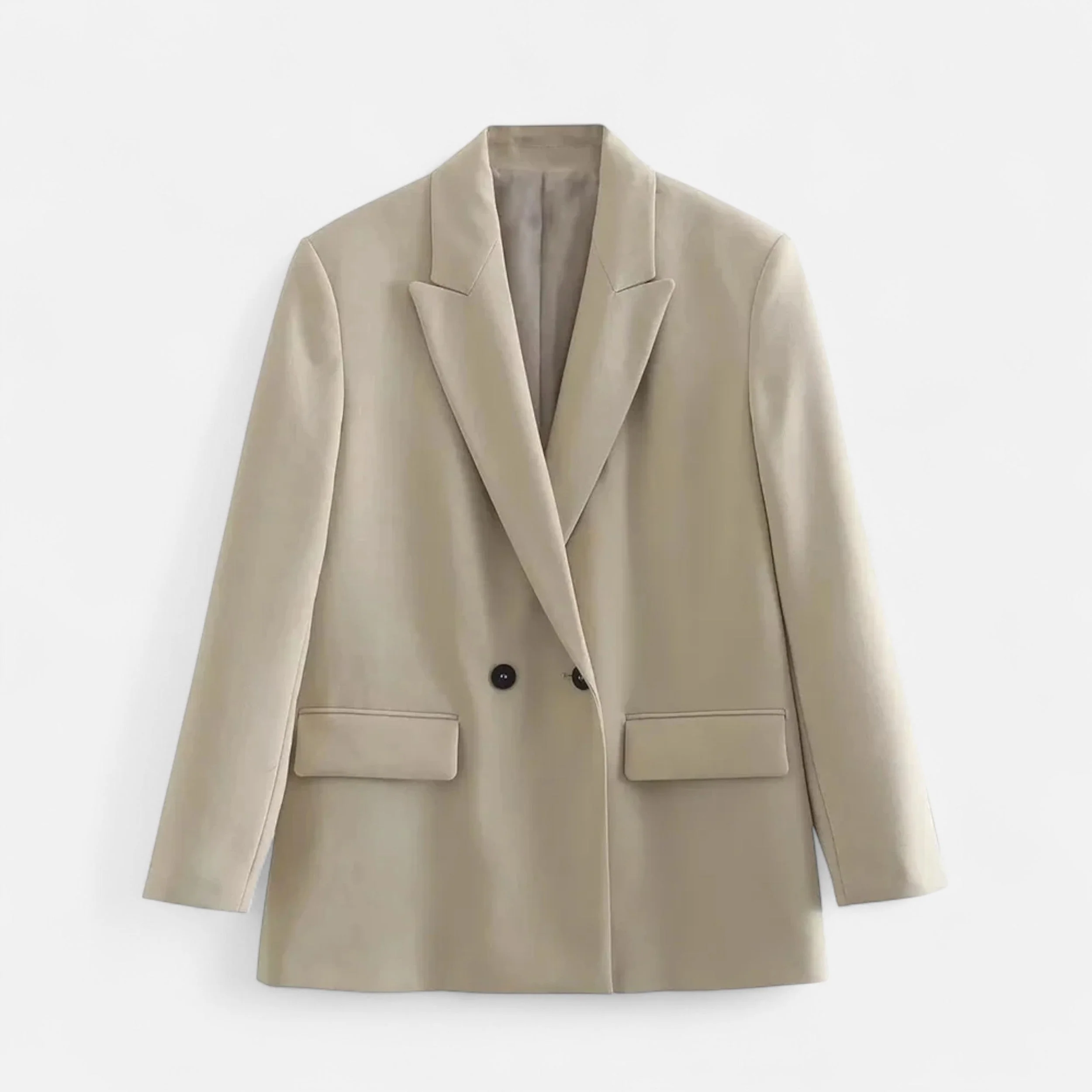 Women’s Double-Breasted Oversized Vintage Blazer - Image 3