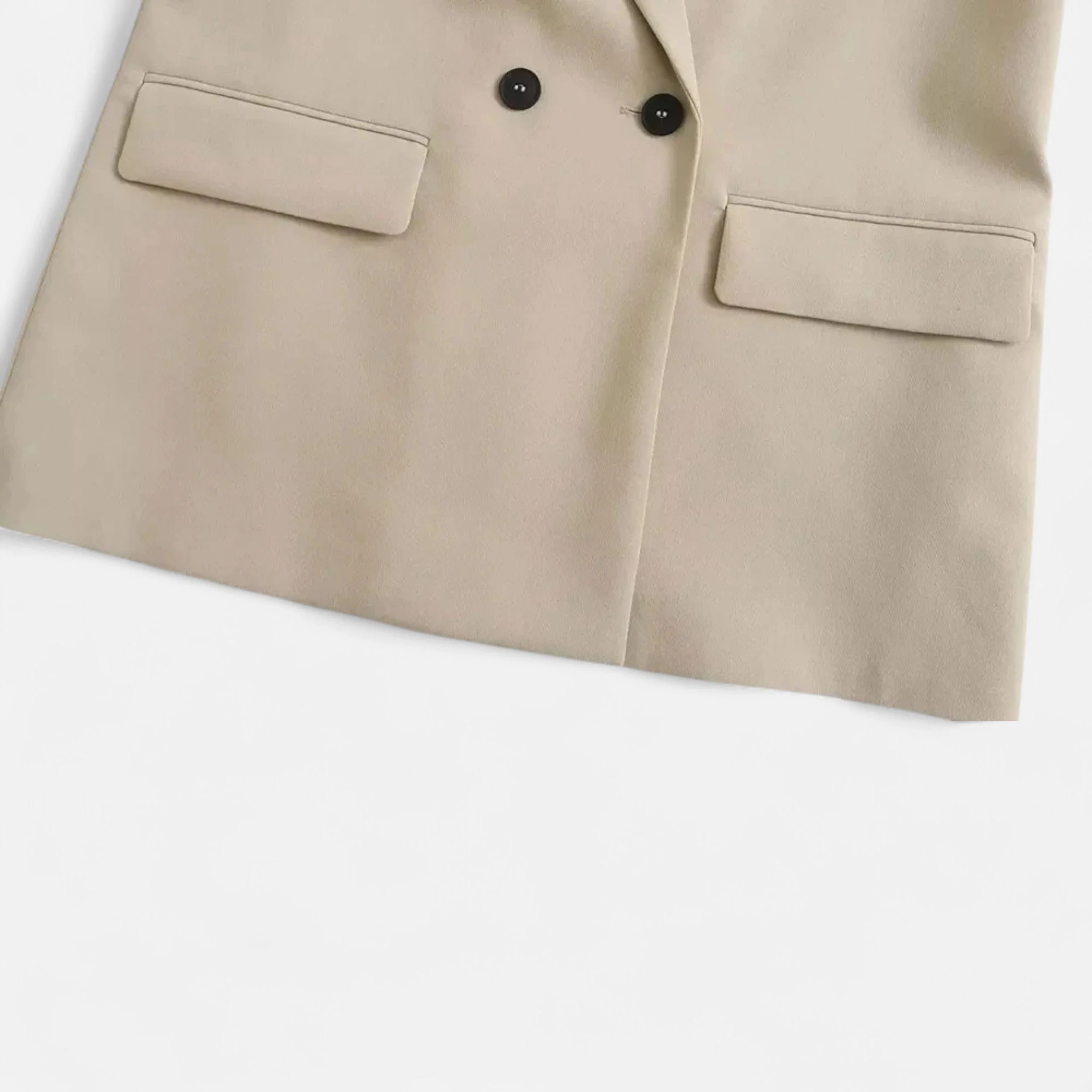Women’s Double-Breasted Oversized Vintage Blazer - Image 7