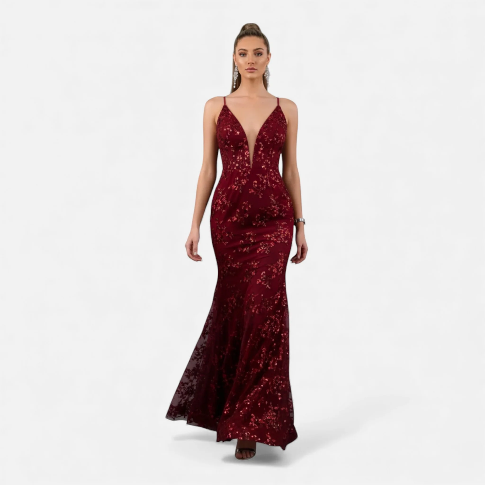 Women’s Elegant Sequin Maxi Dress - Image 8