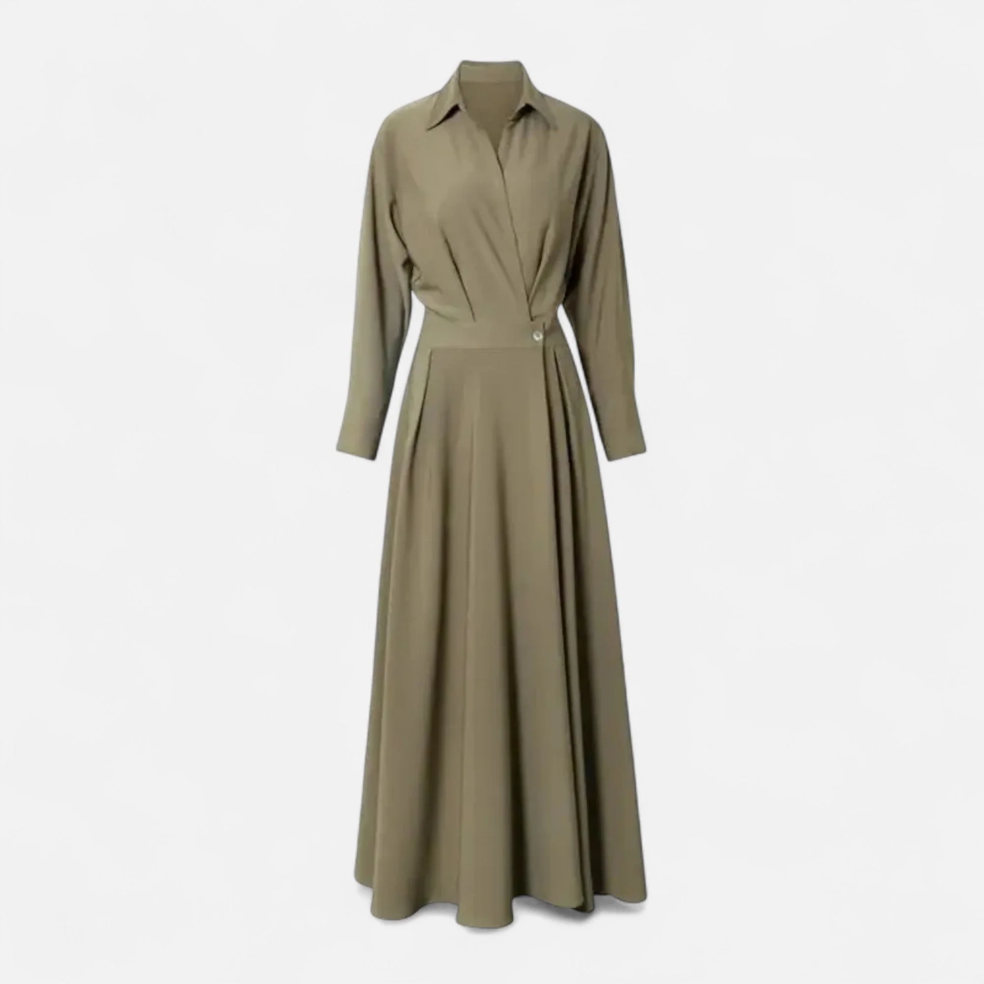 Women’s Long Shirt-Dress in Cotton-Blend - Image 4