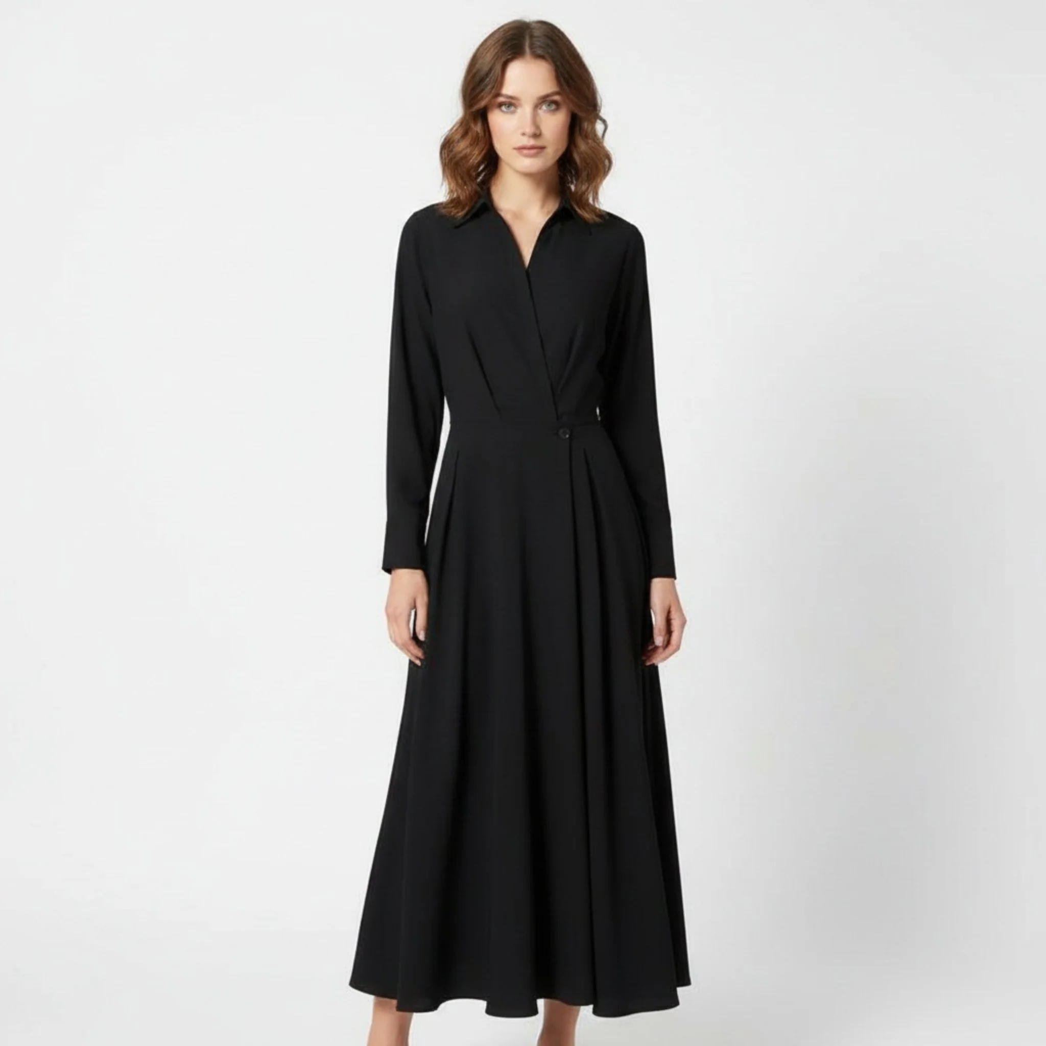 Women’s Long Shirt-Dress in Cotton-Blend - Image 5