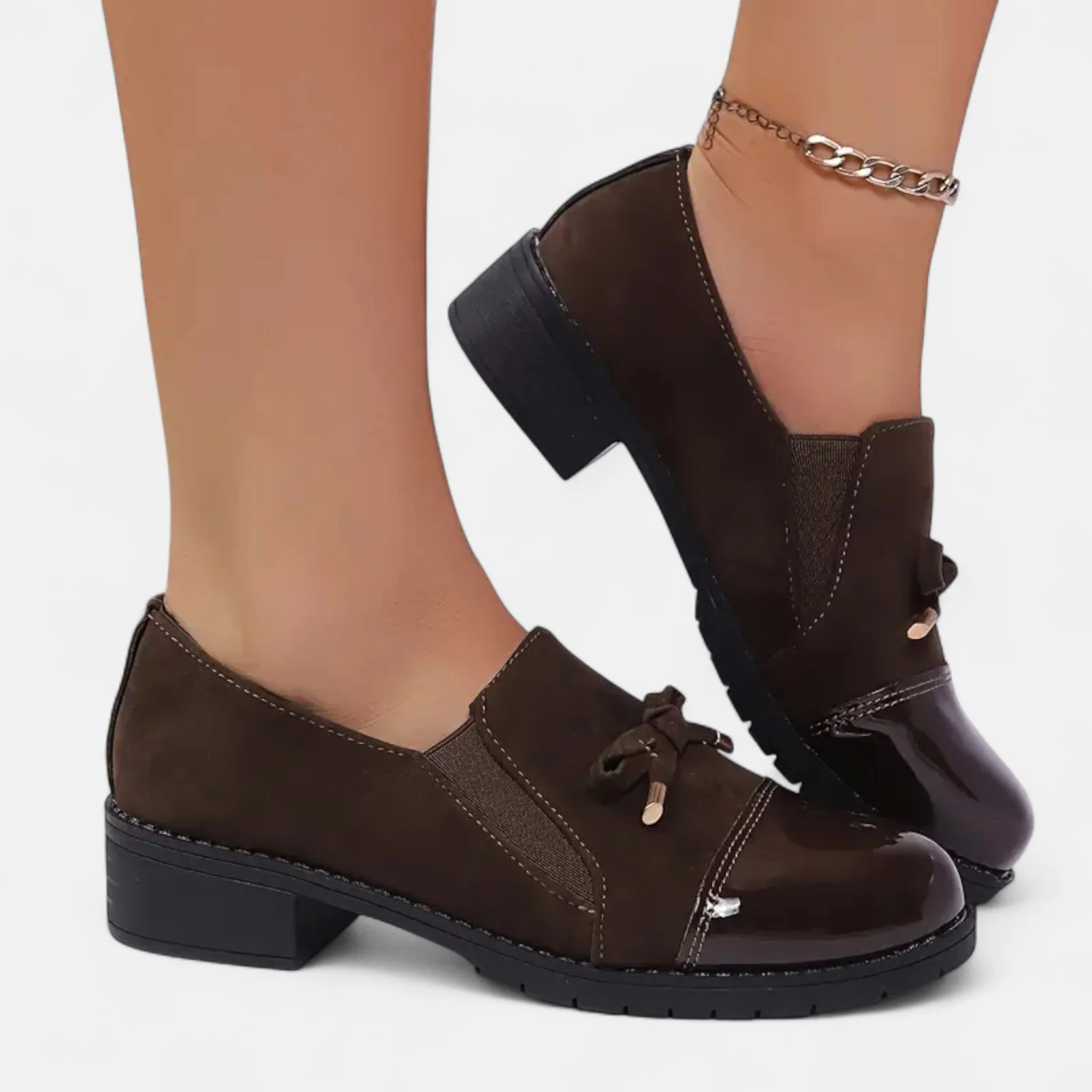 Women’s Moccasin Loafers with Bow Detail - Image 3