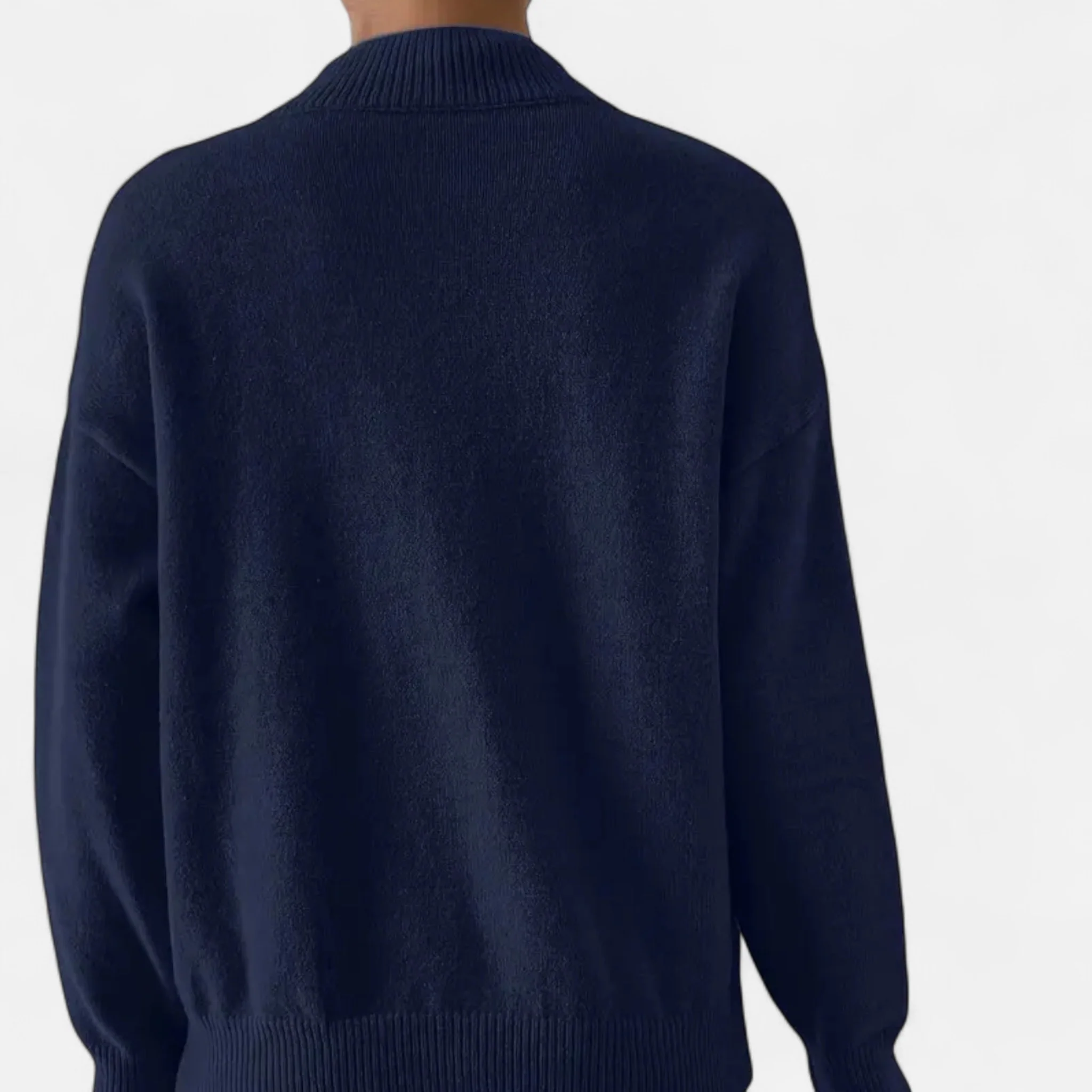 Women’s Mock Neck Long Sleeve Sweater - Image 13