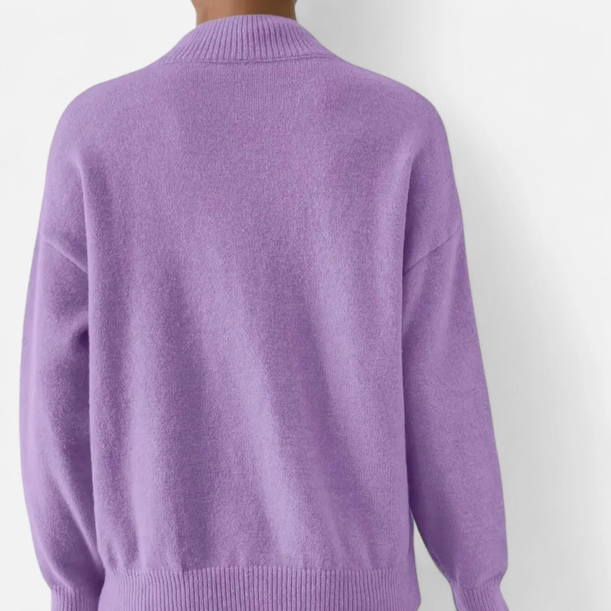 Women’s Mock Neck Long Sleeve Sweater - Image 25