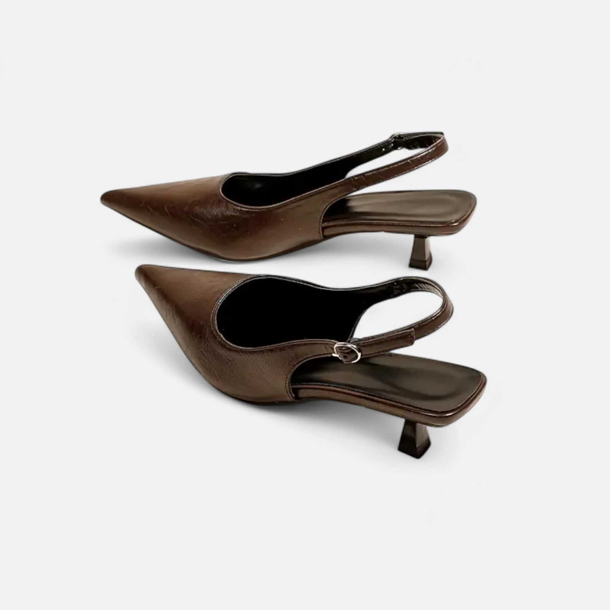 Women’s Pointed-Toe Kitten Heel Sandals - Image 8