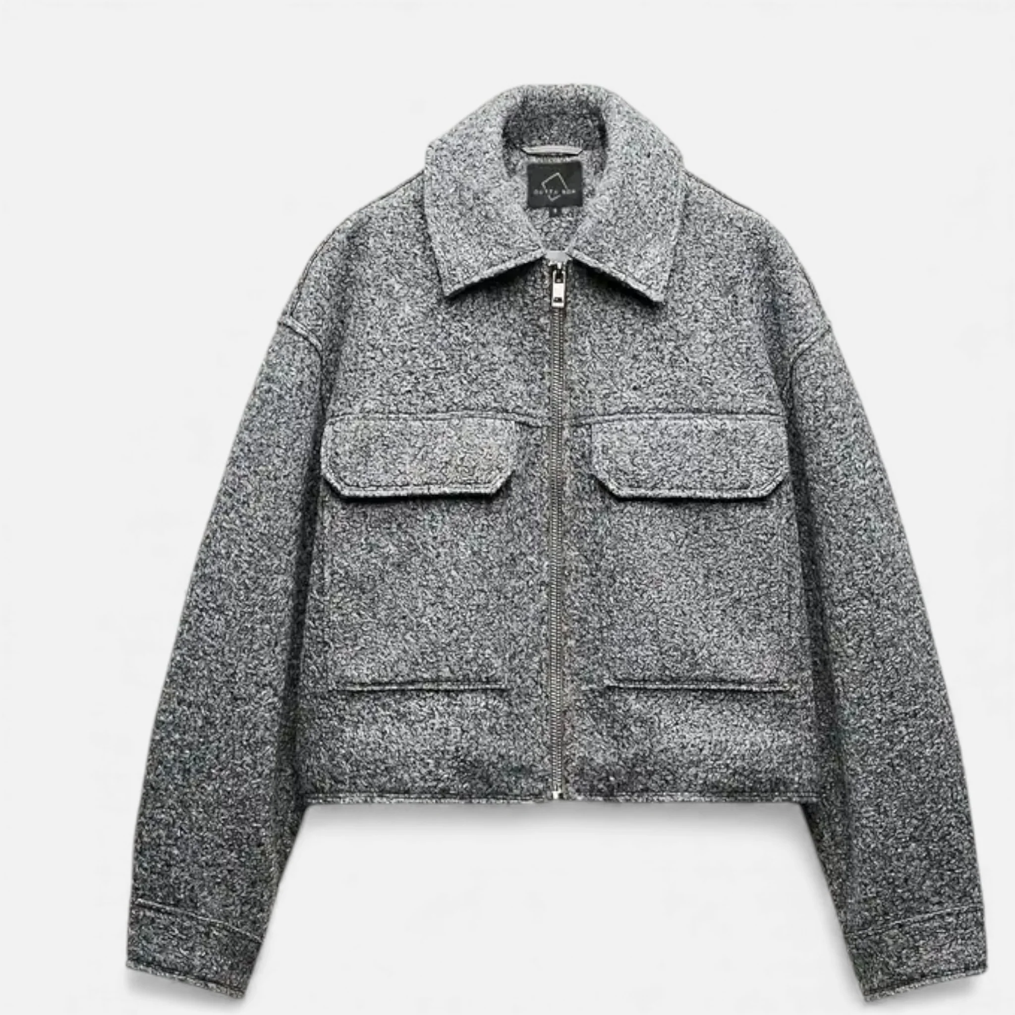 Women’s Rolled Tweed Jacket - Image 4
