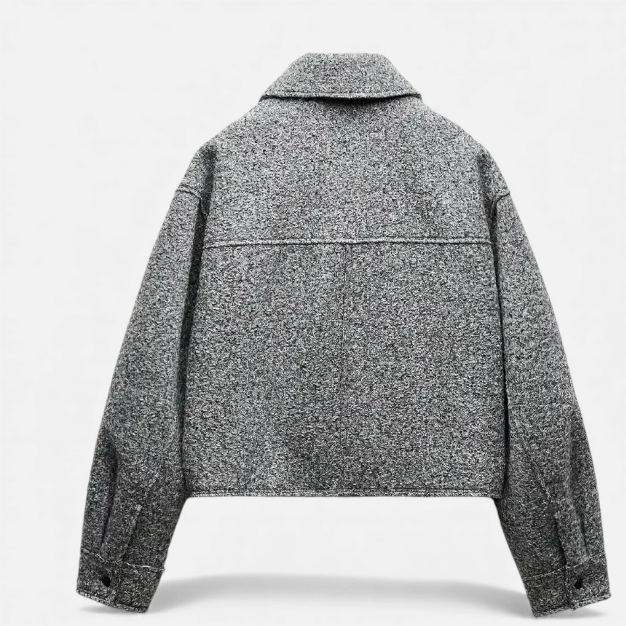 Women’s Rolled Tweed Jacket - Image 5