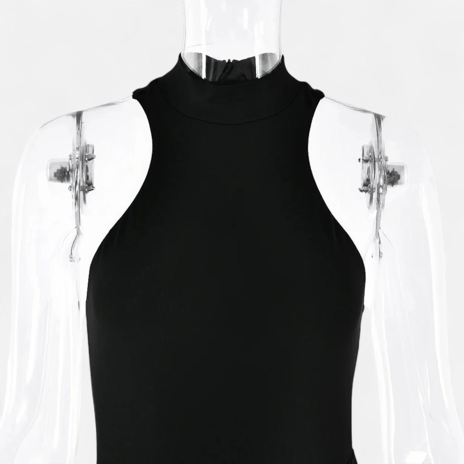 Women’s Satin Cut-Out Maxi Dress Silky Grace Sculpted Elegance - Image 11
